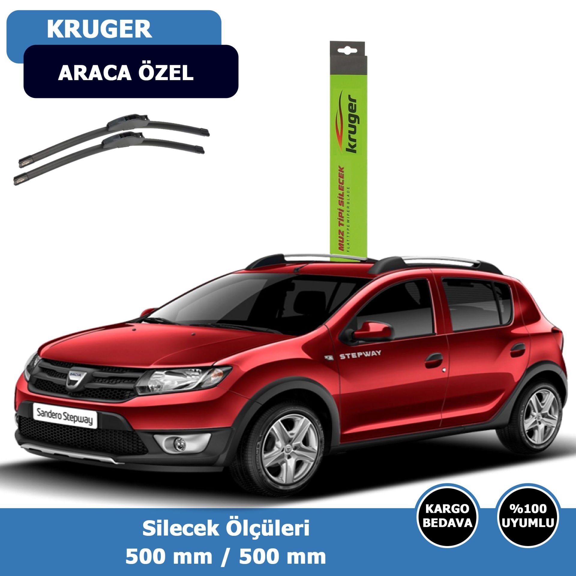 Dacia Sandero Ön Silecek Süpürgesi (2008-2014)Kruger