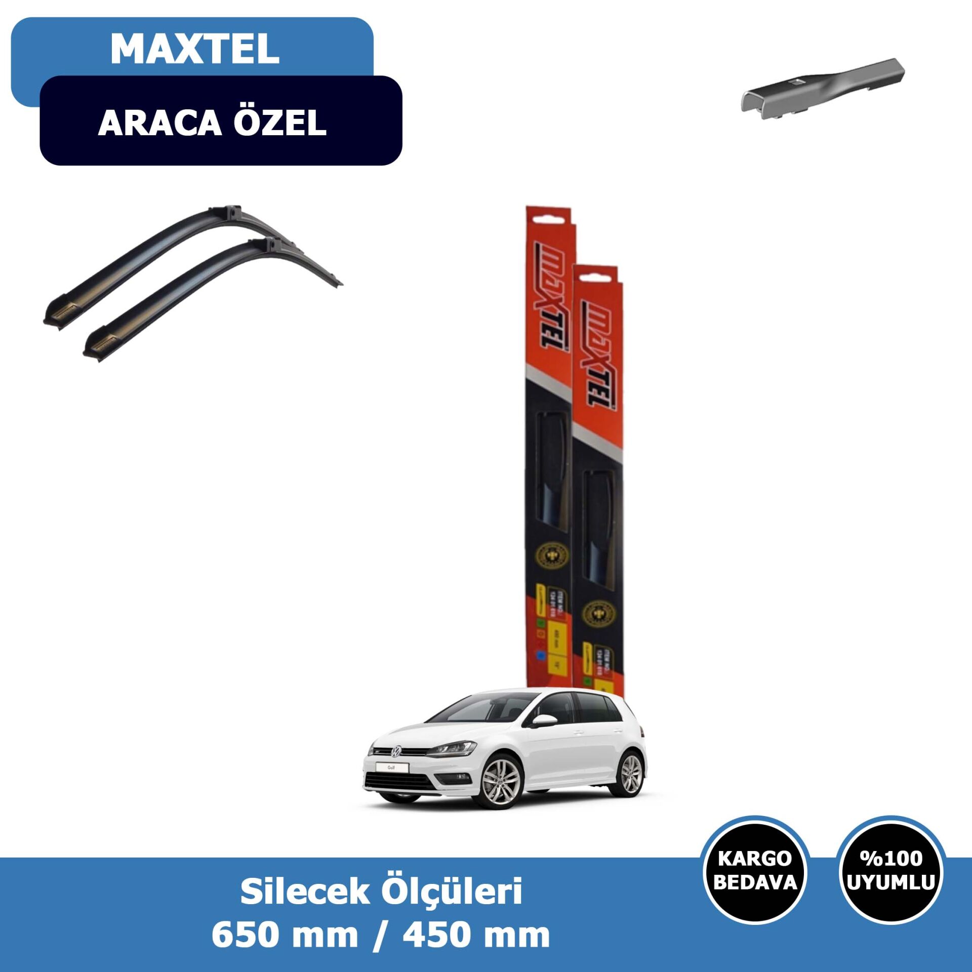 Volkswagen Golf 7 / 7.5 Ön Silecek Süpürgesi (2012-2020)Maxtel