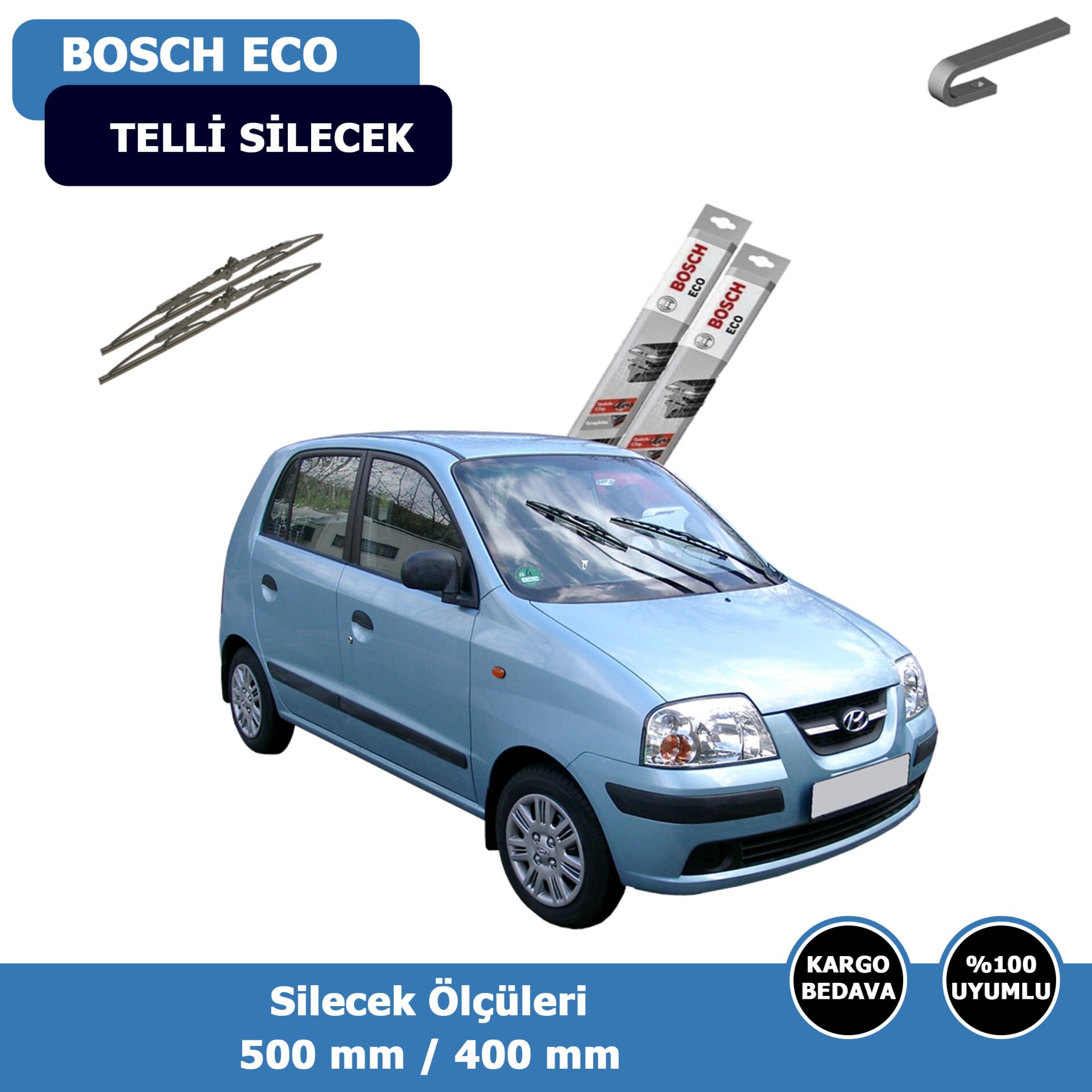 Hyundai Atos Ön Silecek Süpürgesi (1997-2008)Bosch