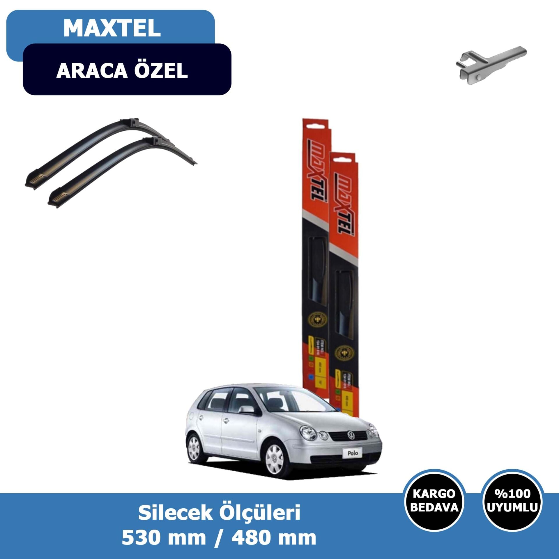 Volkswagen Polo Ön Silecek Süpürgesi (2003-2005)Maxtel