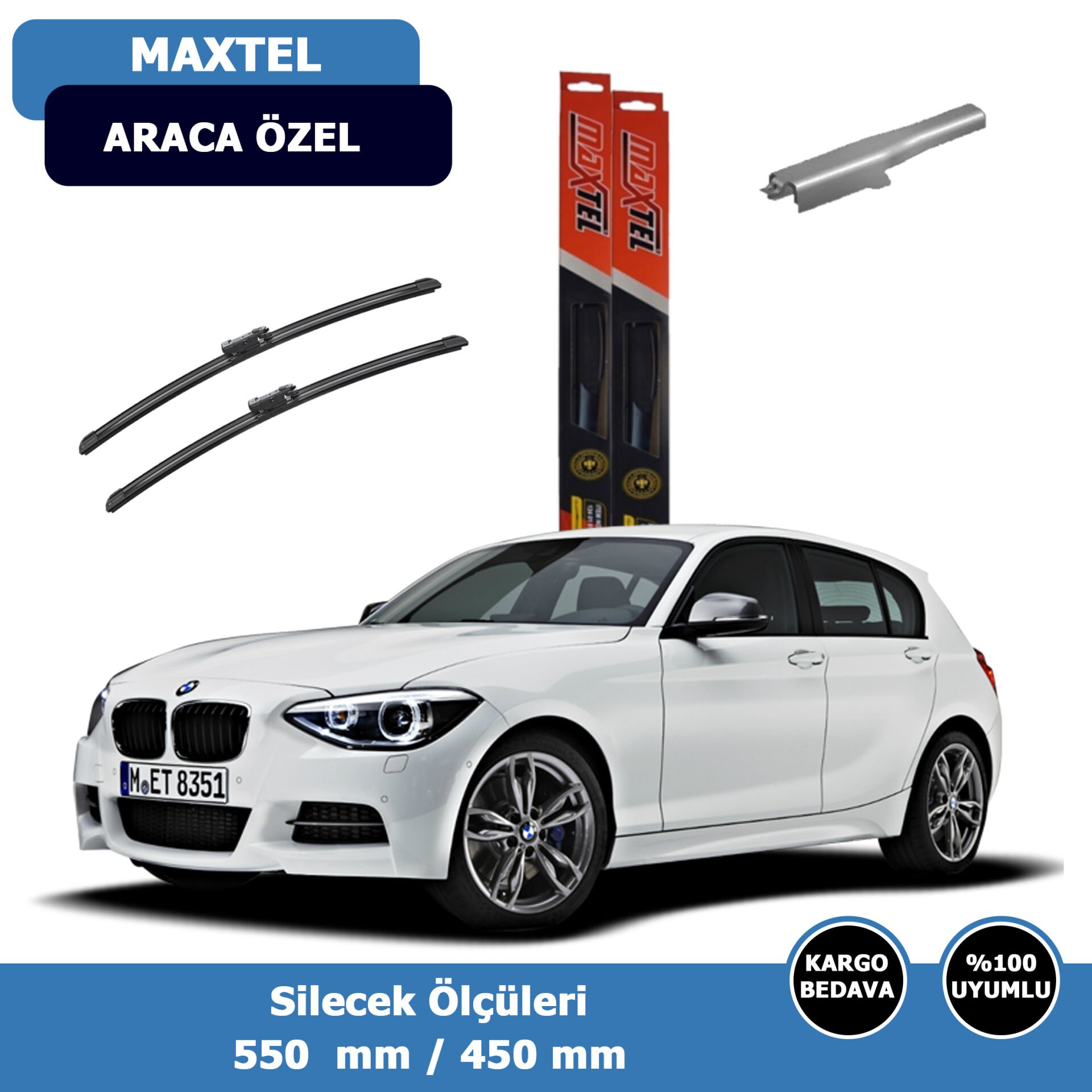 BMW 1Serisi F20-F21 Ön Silecek Süpürgesi (2012-2019)Maxtel