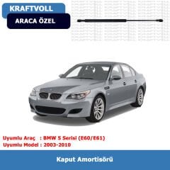 BMW 5 Serisi (E60/E61) Kaput Amortisörü (2003-2010) Kraftvoll