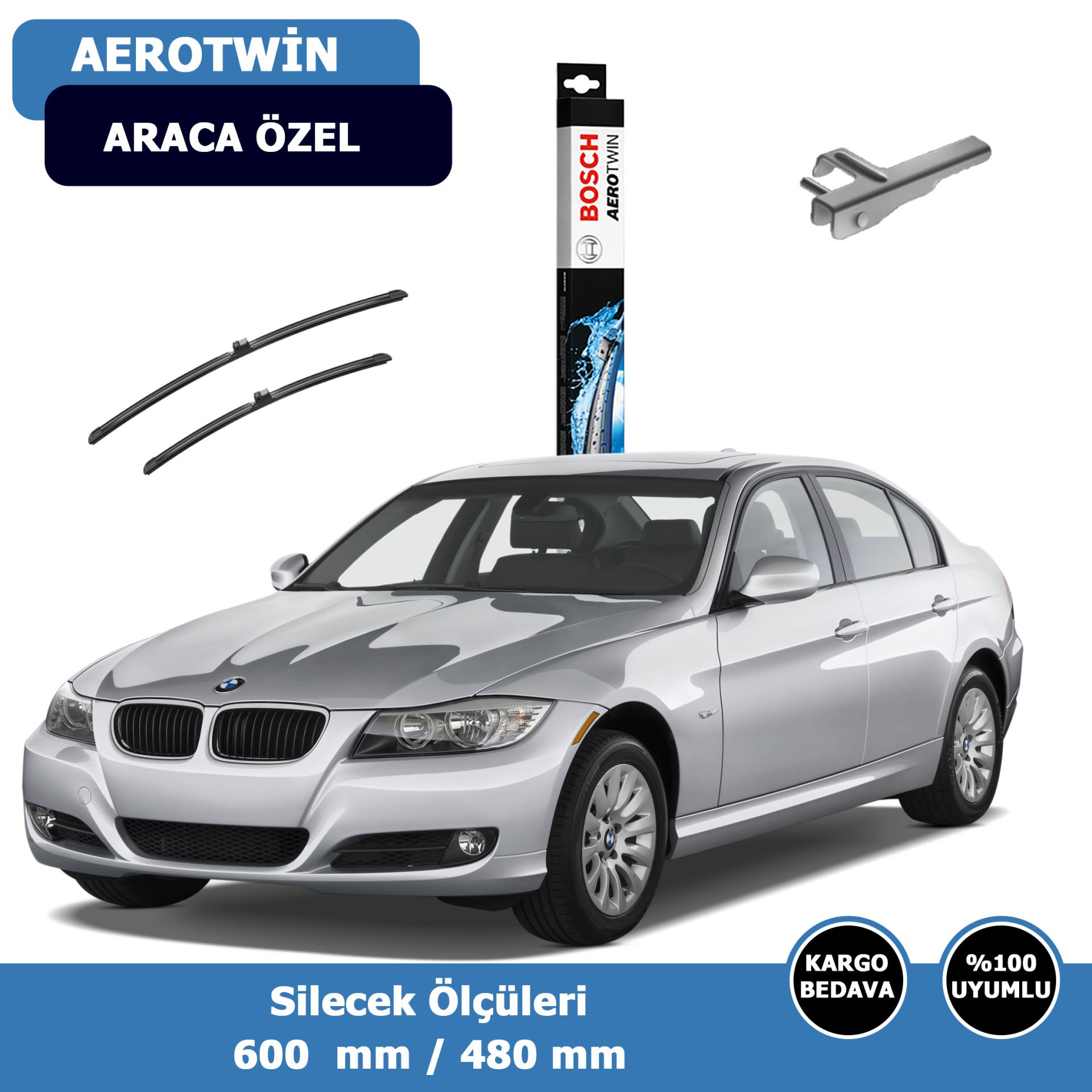 BMW 3Serisi E90 Ön Silecek Süpürgesi (2005-2009)Bosch