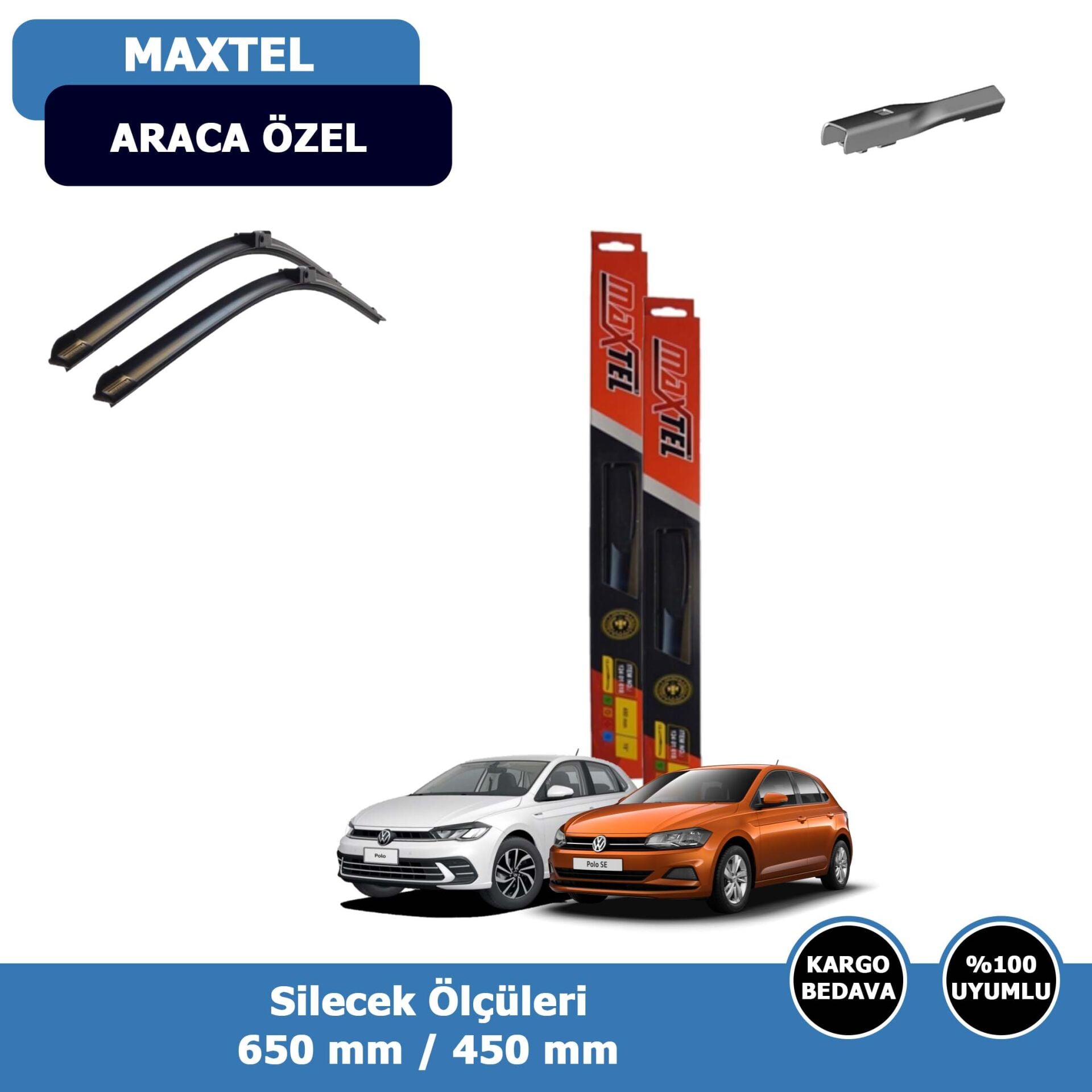 Volkswagen Polo Ön Silecek Süpürgesi (2018-2025)Maxtel