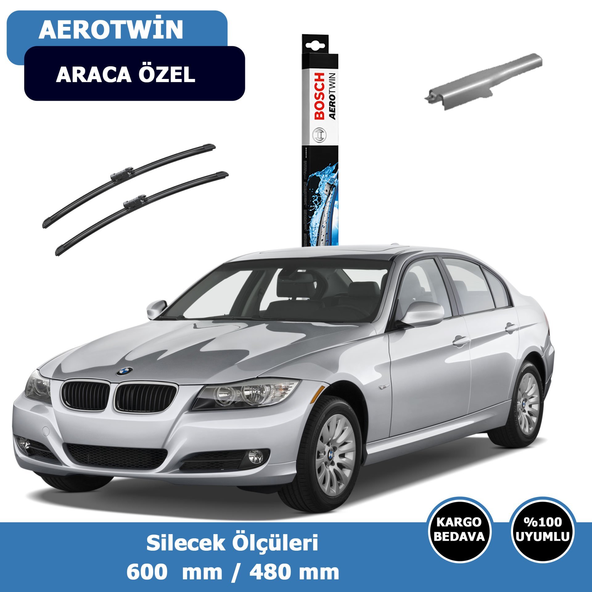 BMW 3Serisi E90 Ön Silecek Süpürgesi (2009-2012)Bosch