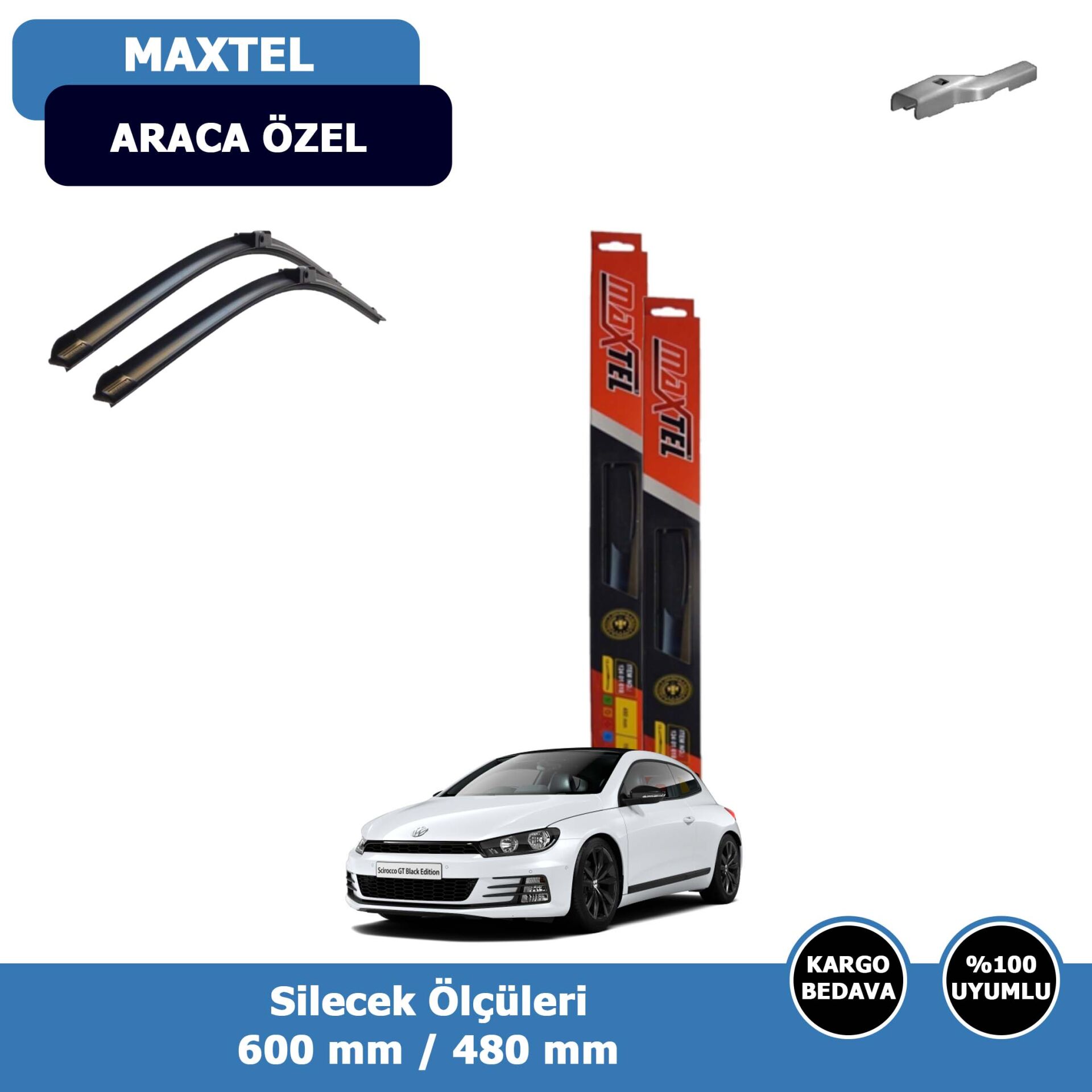 Volkswagen Scirocco Ön Silecek Süpürgesi (2008-2017)Maxtel