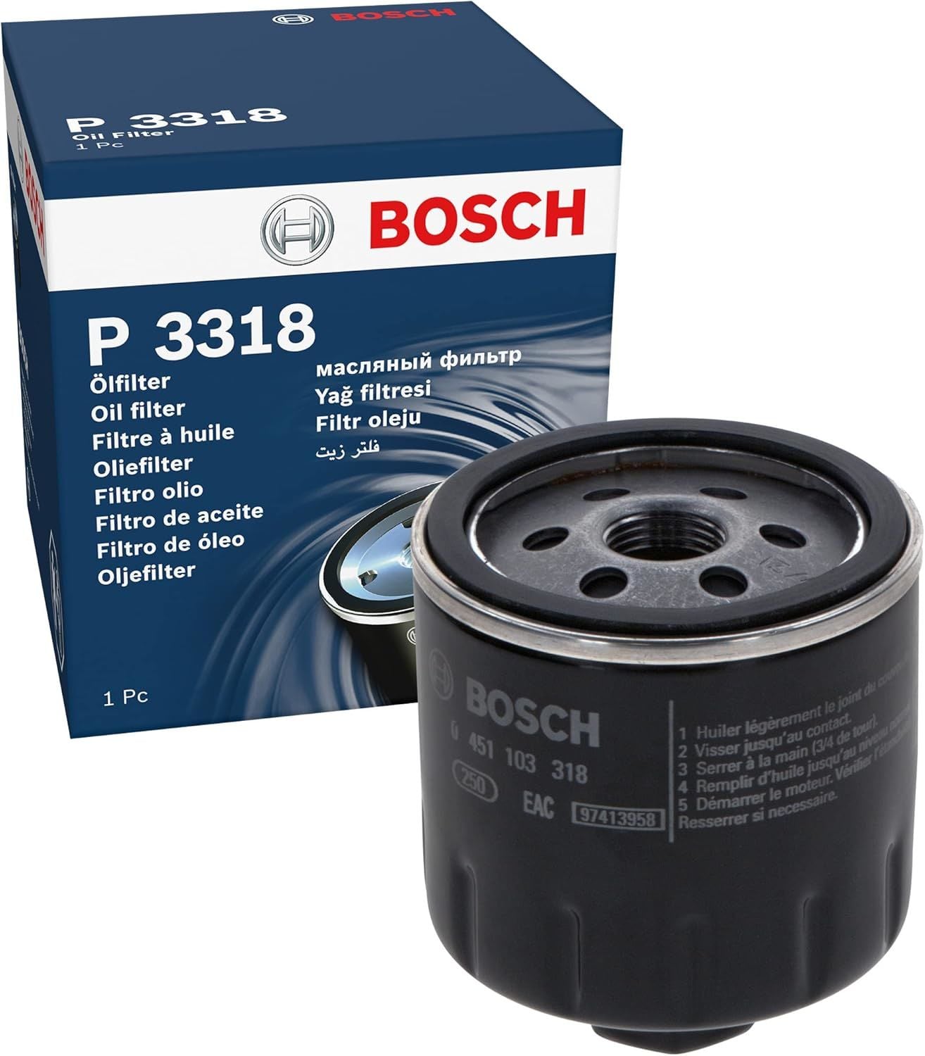 Seat Cordoba II 1.4 16V Yağ Filtresi 2002-2009 (74KW-100HP)Bosch