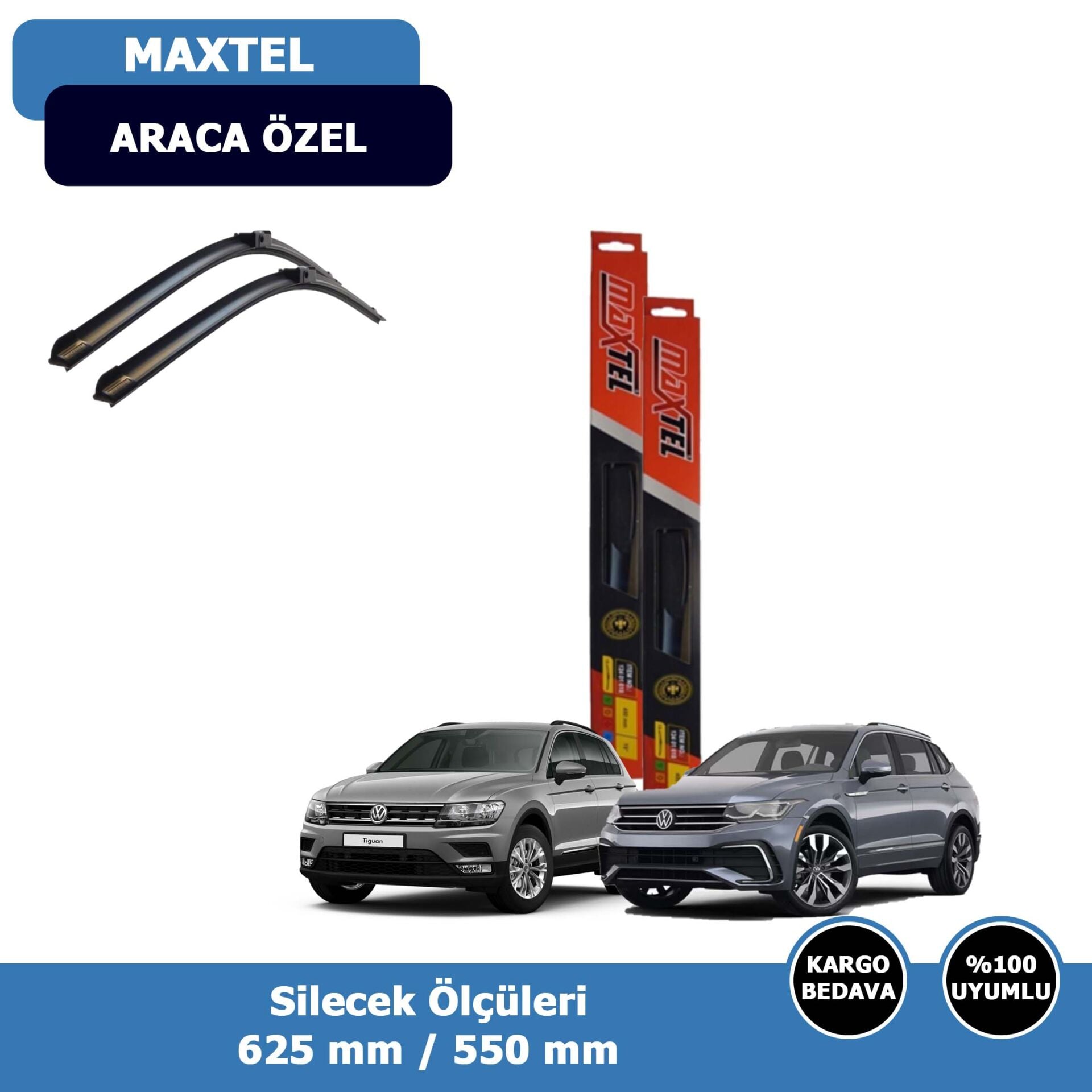 Volkswagen Tiguan Ön Silecek Süpürgesi (2016-2023)Maxtel