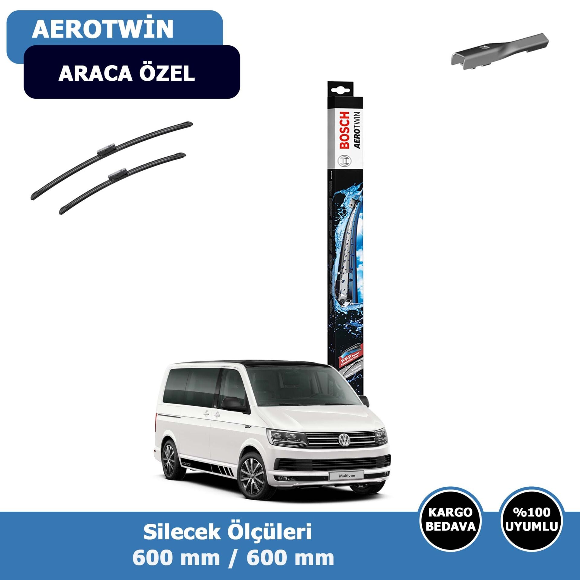 Volkswagen Transporter Ön Silecek Süpürgesi (2014-2024)Bosch Aerotwin
