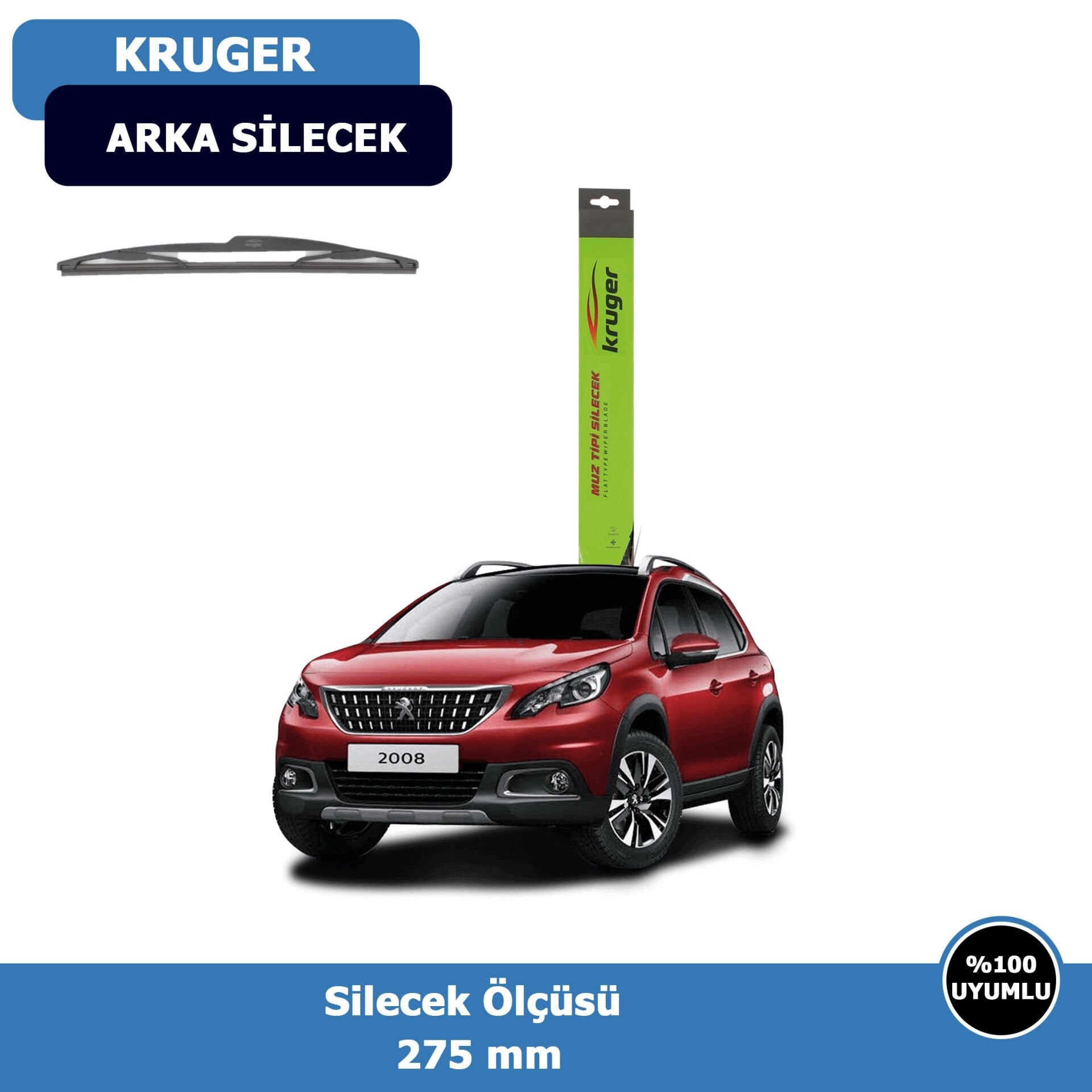 Peugeot 2008 Arka Silecek Süpürgesi (2013-2019)Kruger