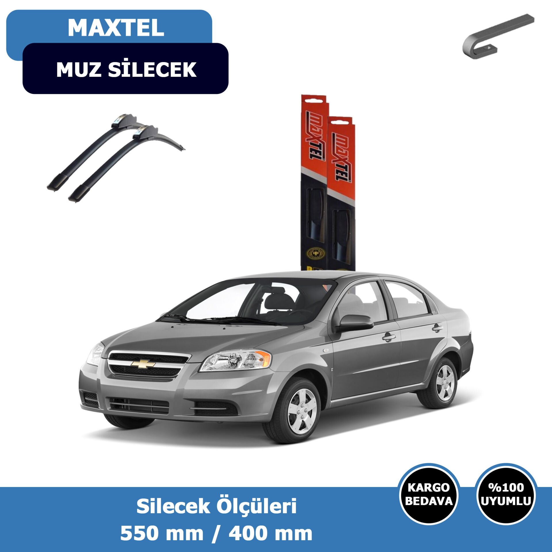 Chevrolet  Aveo(Sedan) Ön Silecek Süpürgesi (2006-2011)Maxtel