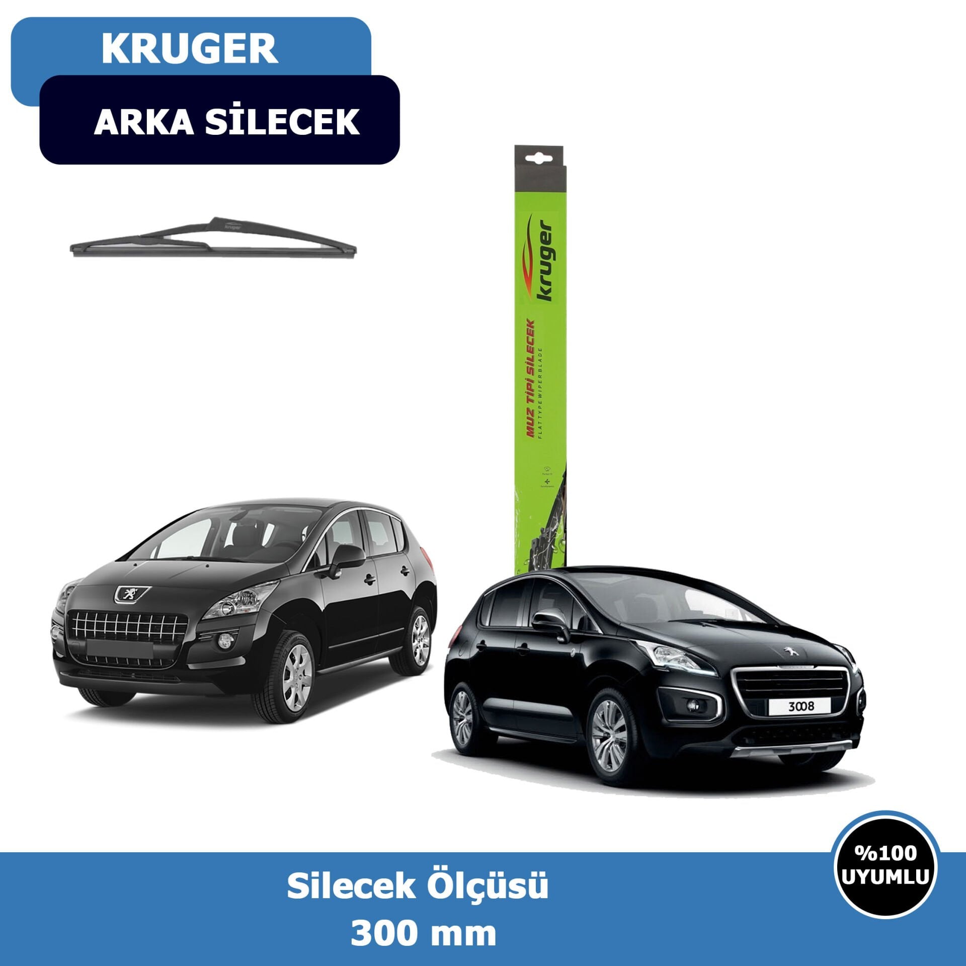 Peugeot 3008 Arka Silecek Süpürgesi (2009-2016)Kruger