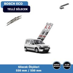 Peugeot Partner Ön Silecek Süpürgesi (2002-2009)Bosch Eco