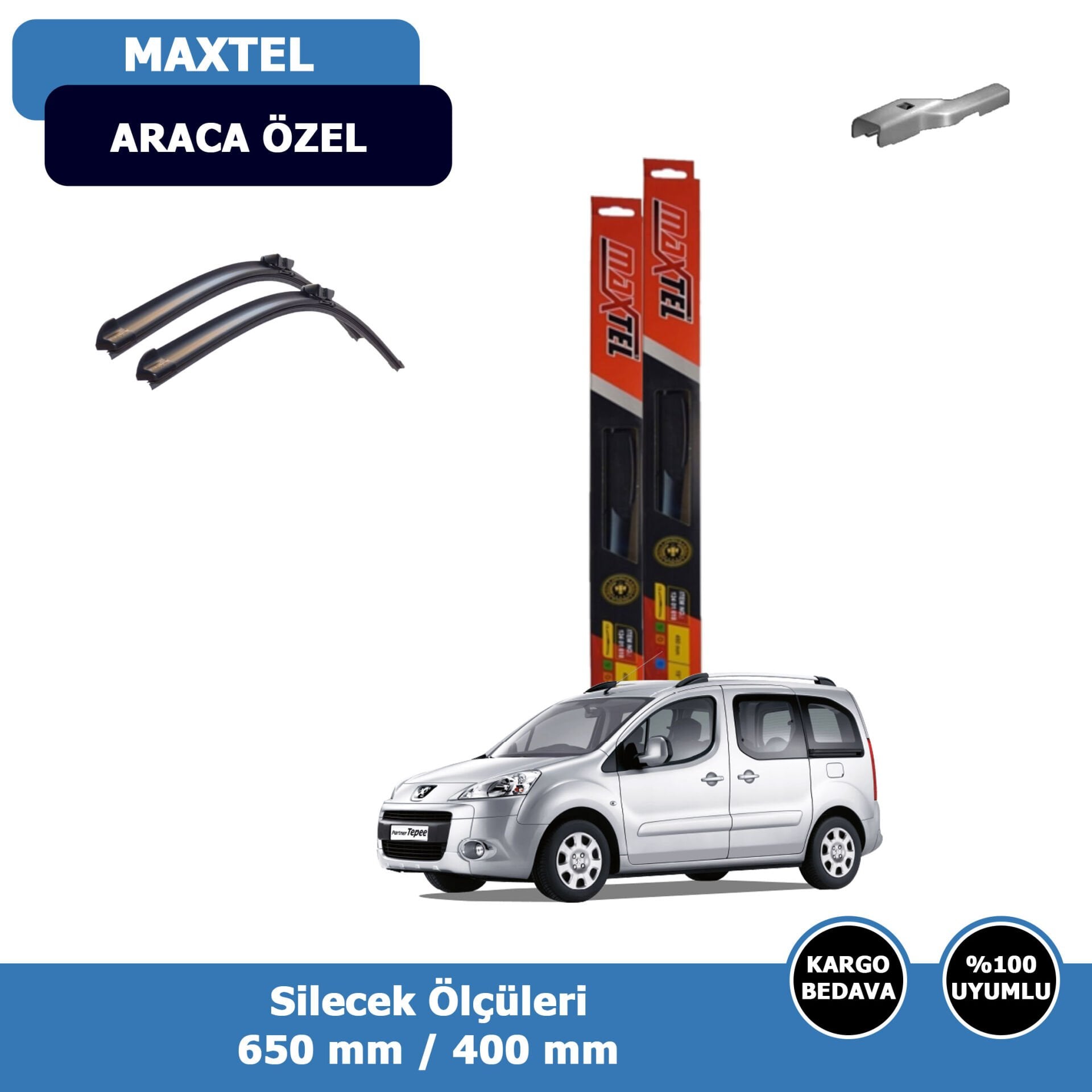 Peugeot Partner Ön Silecek Süpürgesi (2010-2018)Maxtel