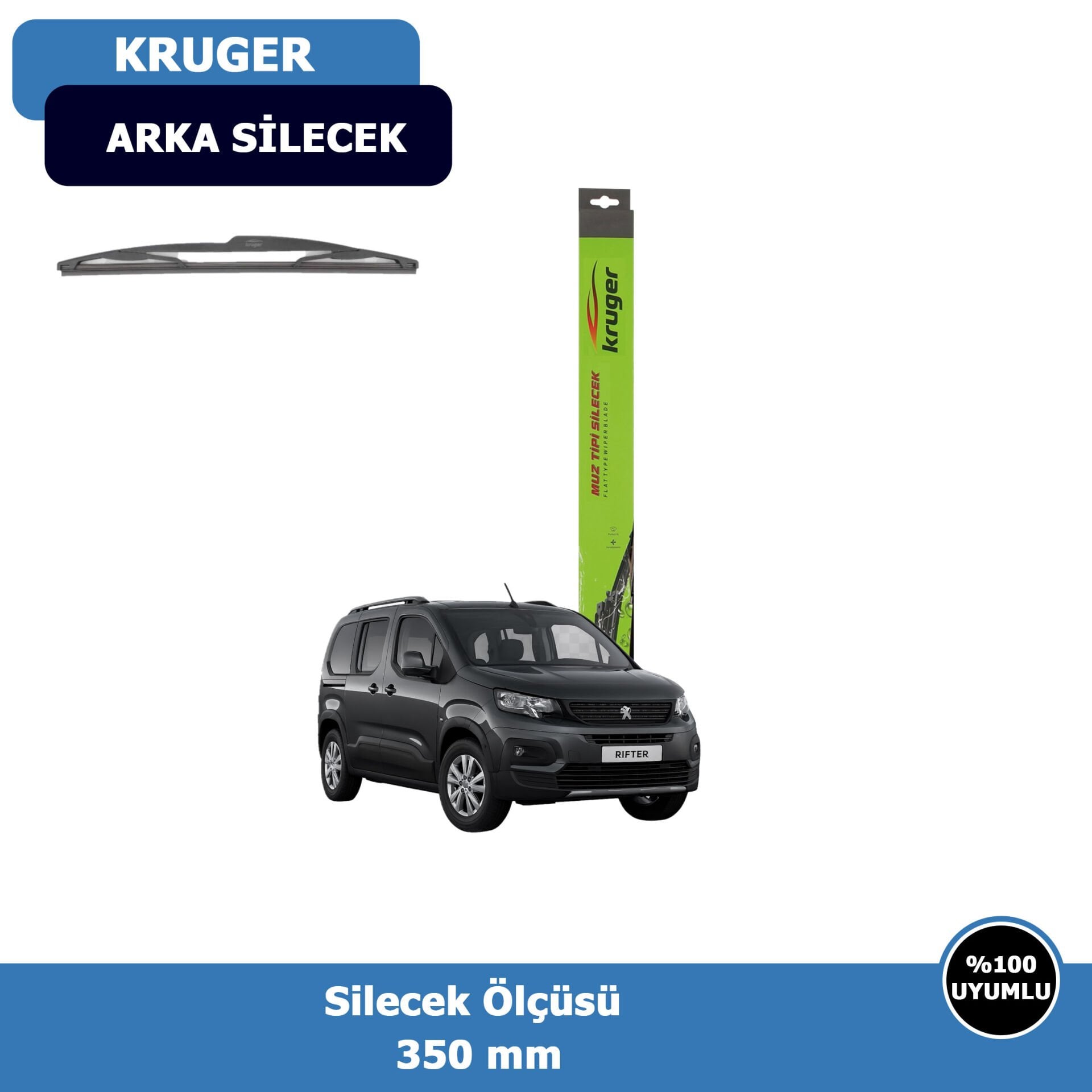 Peugeot Rifter Arka Silecek Süpürgesi (2019-2025)Kruger