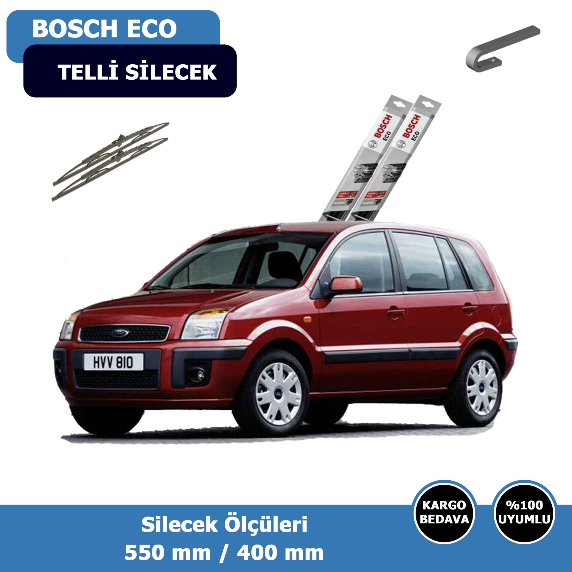 Ford Fusion Ön Silecek Süpürgesi (2003-2012)Bosch Eco