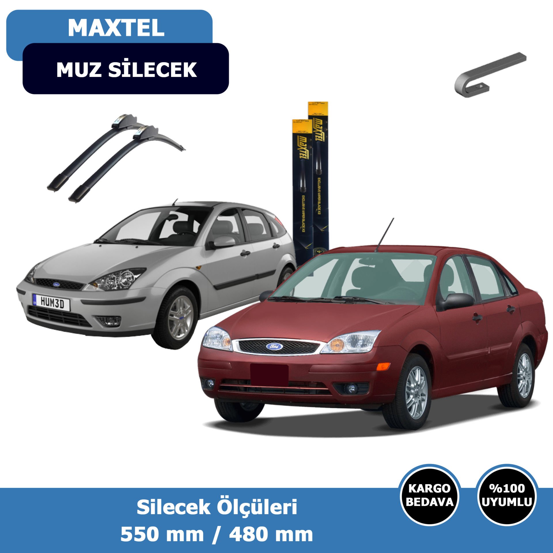 Ford Focus 1 Ön Silecek Süpürgesi (1998-2004)Maxtel