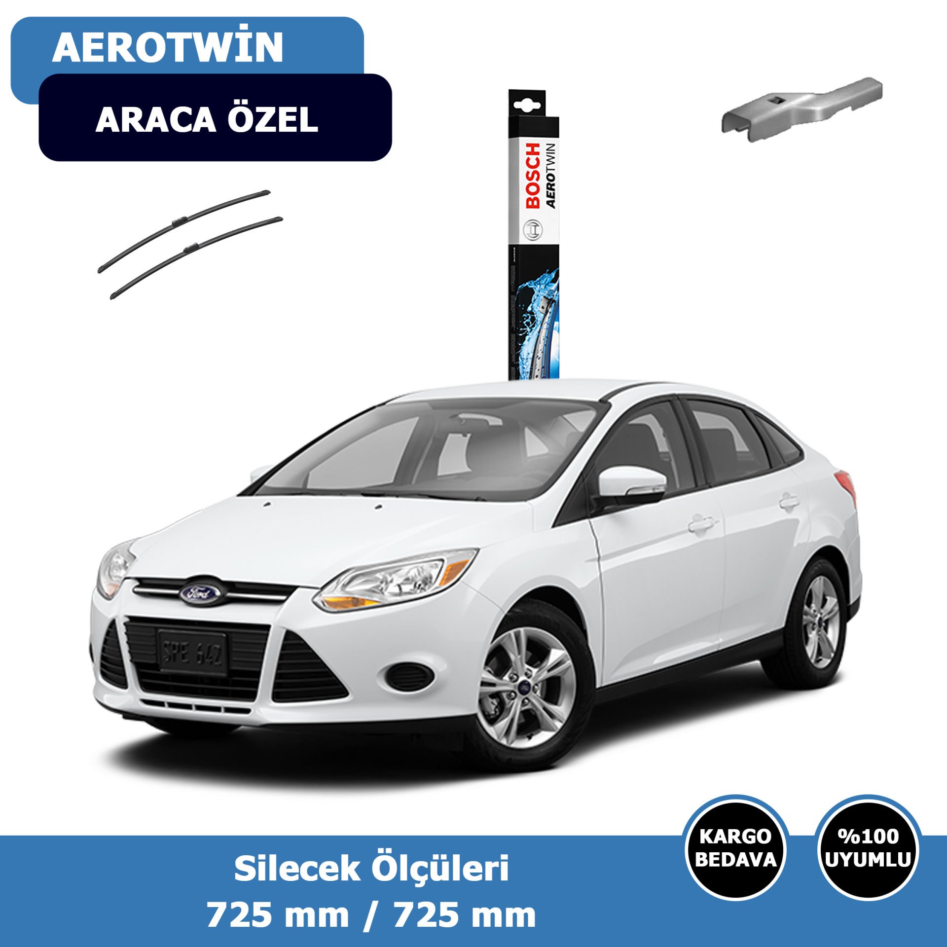 Ford Focus 3 Ön Silecek Süpürgesi (2012-2020)Bosch
