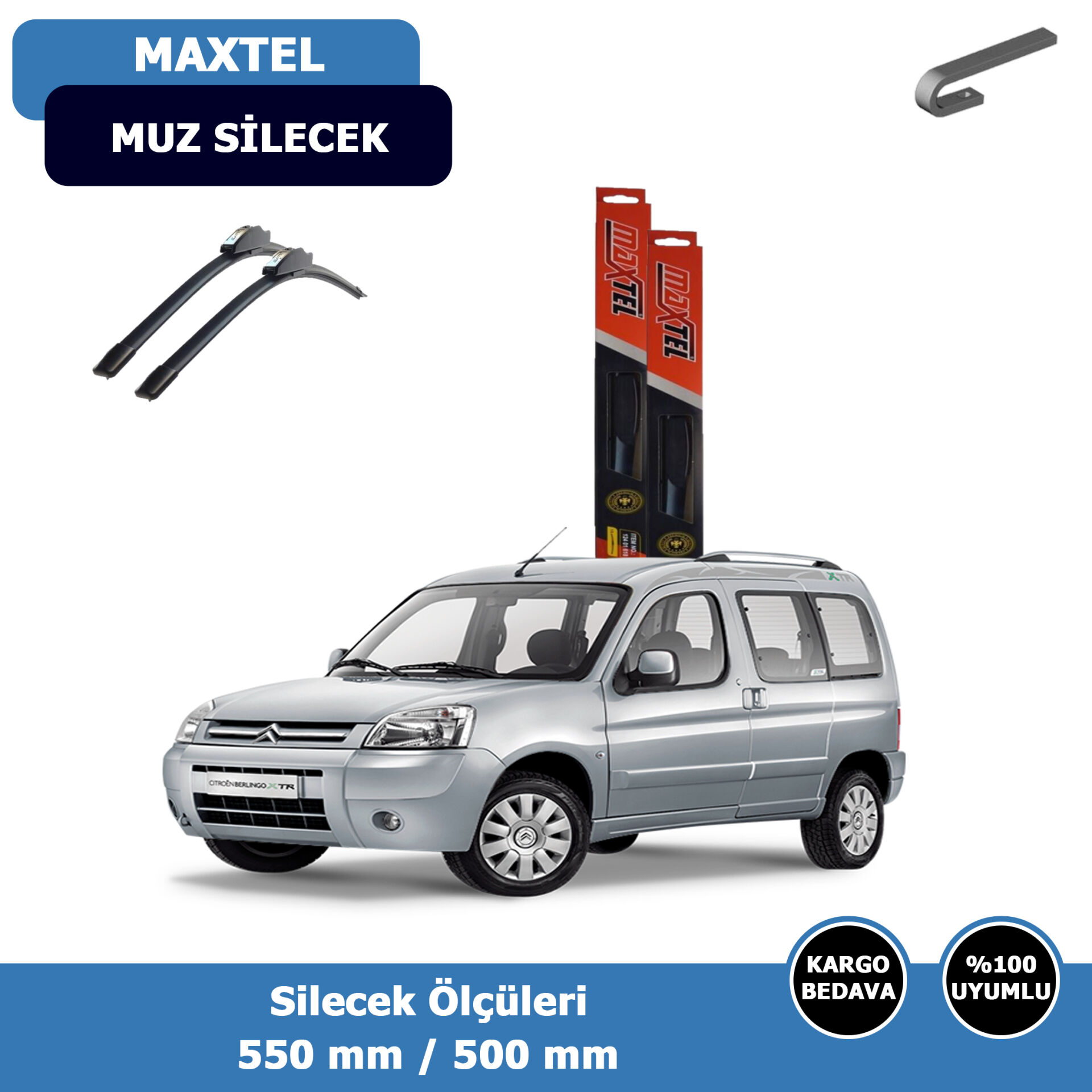 Cıtroen Berlingo I Ön Silecek Süpürgesi (2002-2007)Maxtel