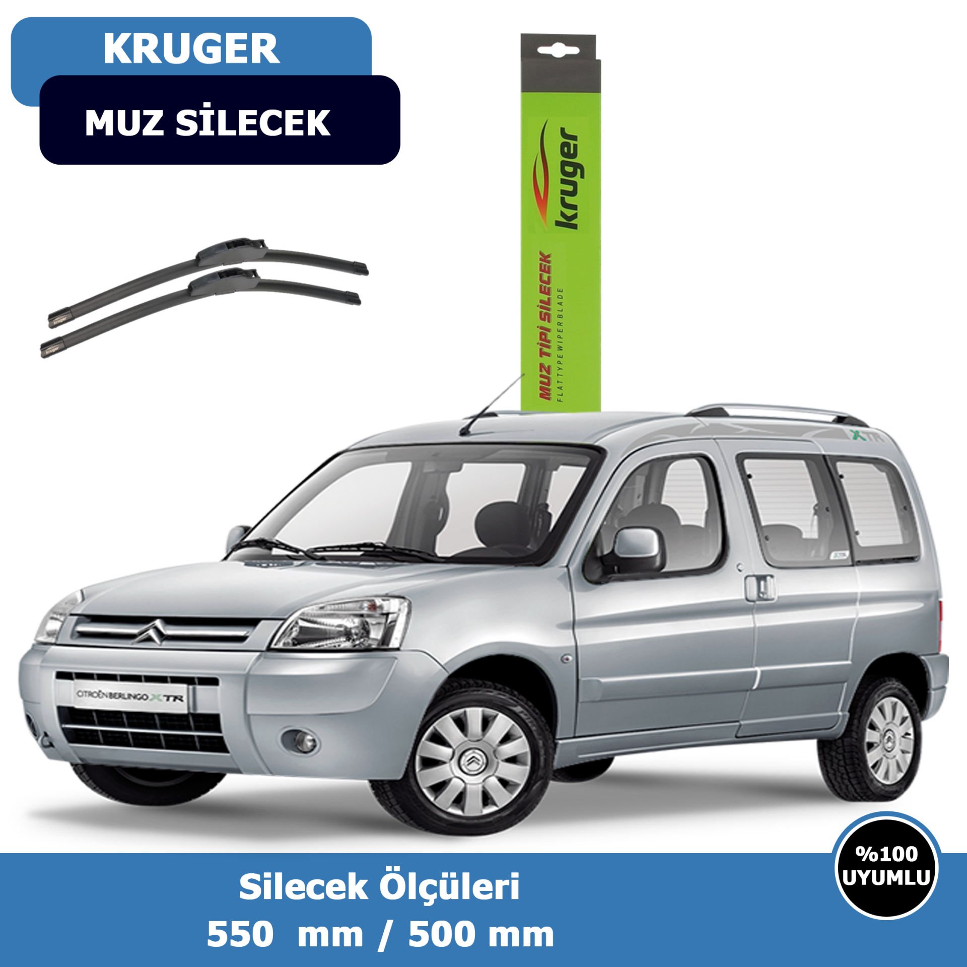 Cıtroen Berlingo I Ön Silecek Süpürgesi (2002-2007)Kruger