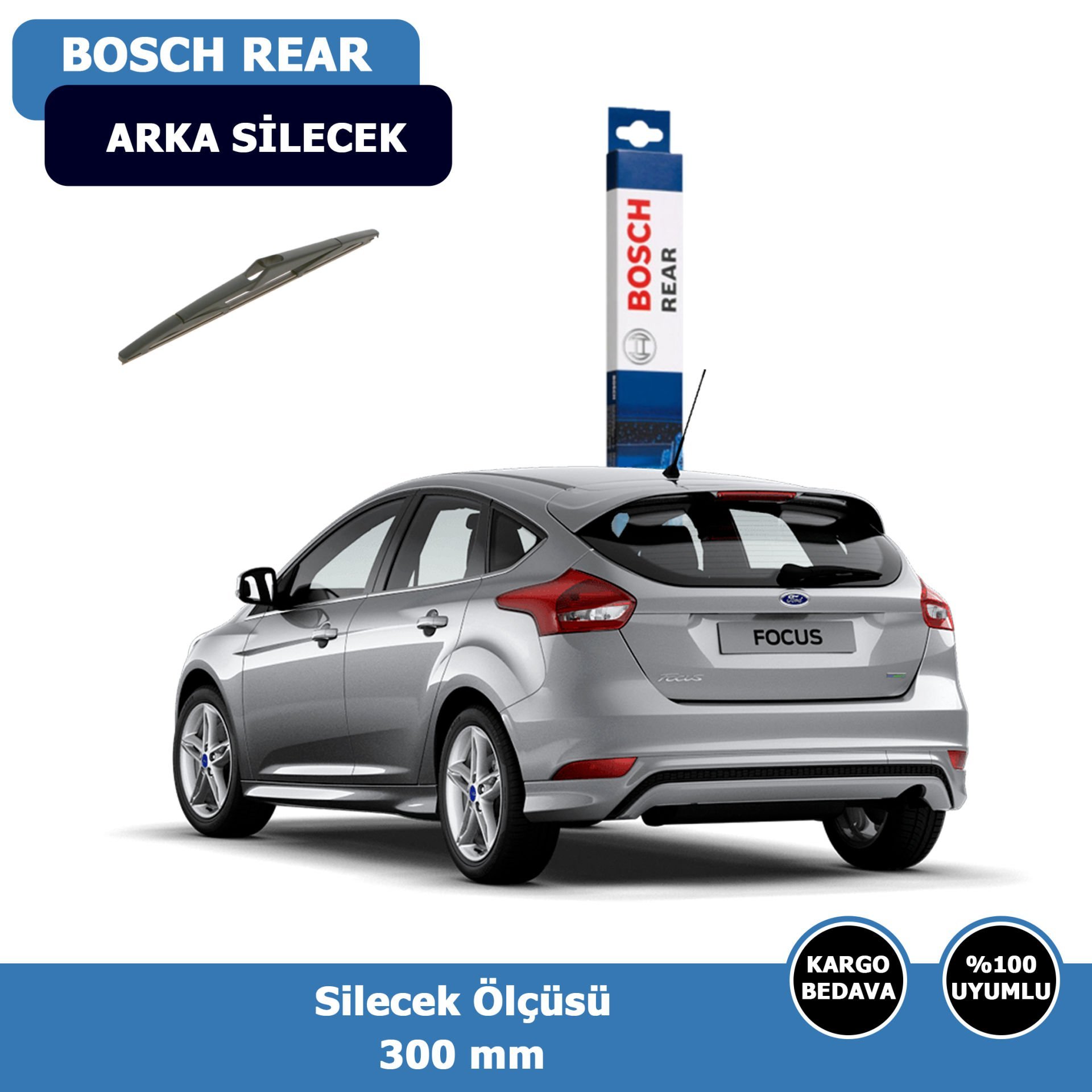 Ford Focus 3 Arka Silecek Süpürgesi (2012-2020)Bosch