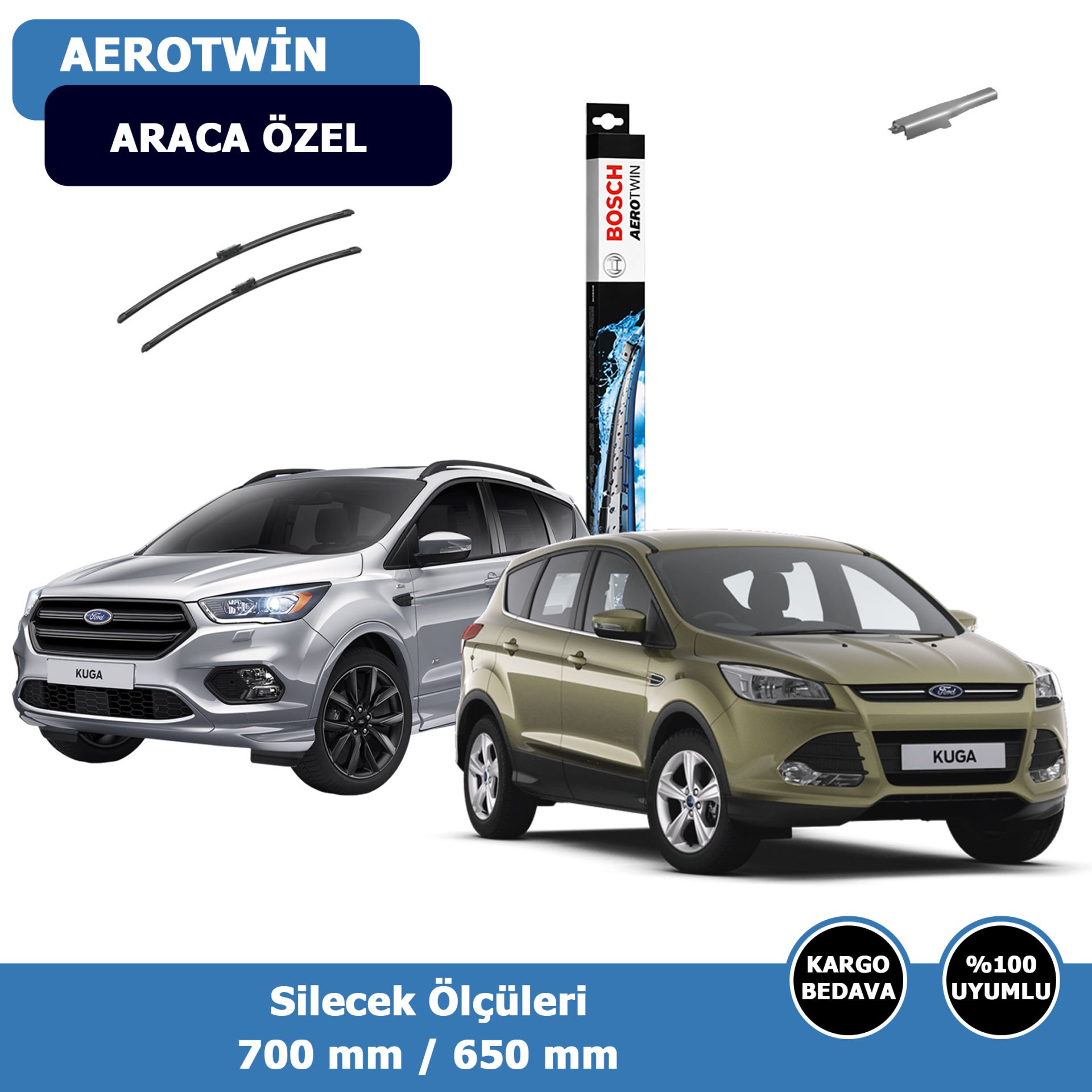 Ford Kuga II Ön Silecek Süpürgesi (2013-2019)Bosch