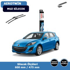 Mazda 3 Hatchback Ön Silecek Süpürgesi (2009-2013)Bosch Aerotwin