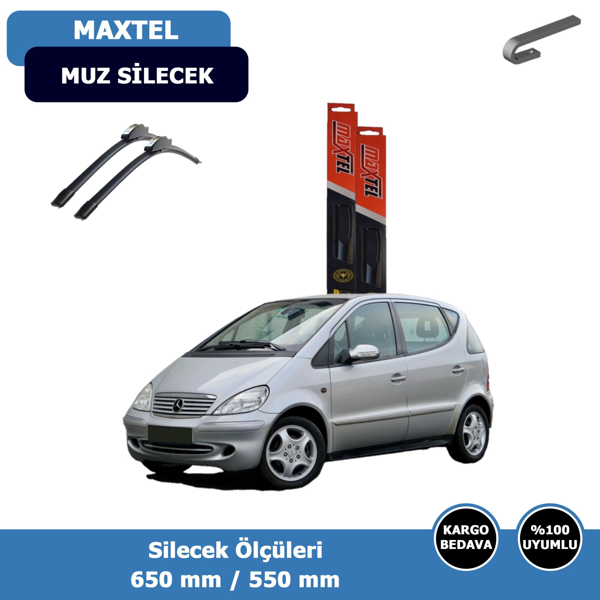 Mercedes A Serisi W168 Ön Silecek Süpürgesi (1997-2004)Maxtel
