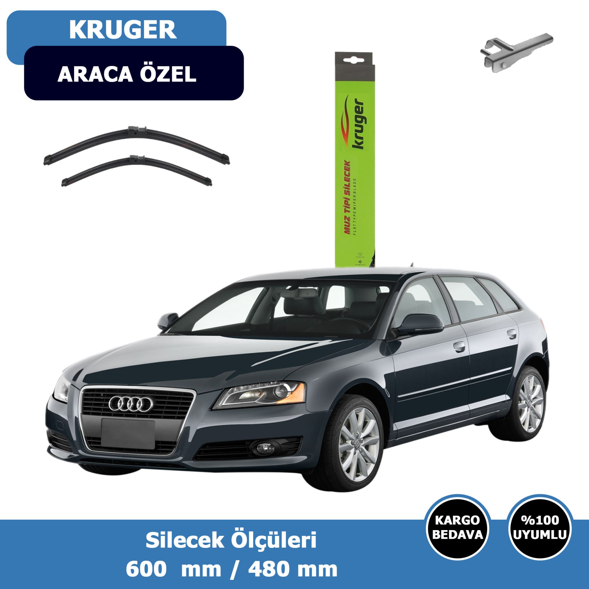 Audi A3 Ön Silecek Süpürgesi (2003-2004)Kruger