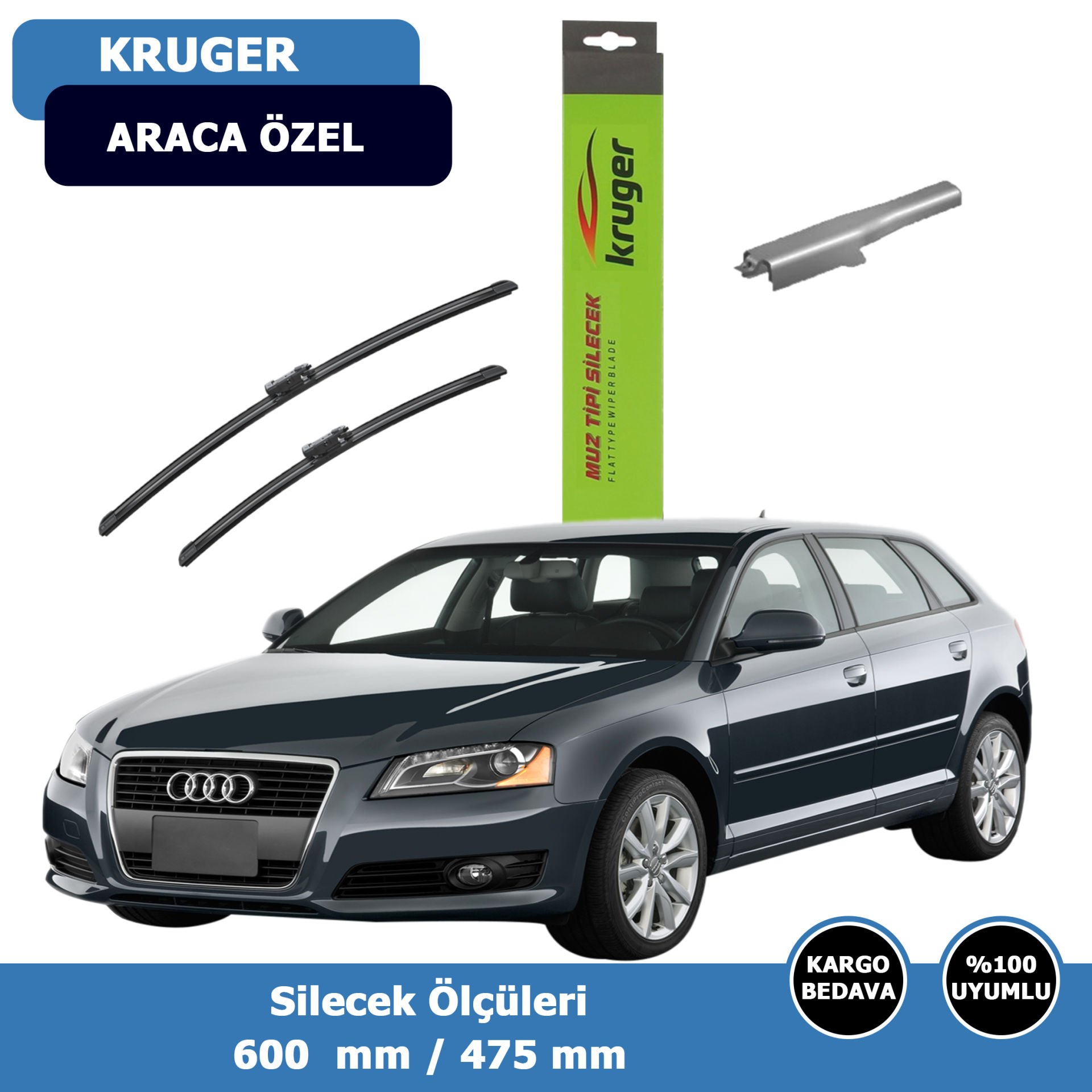 Audi A3(8P) Ön Silecek Süpürgesi (2005-2012)Kruger
