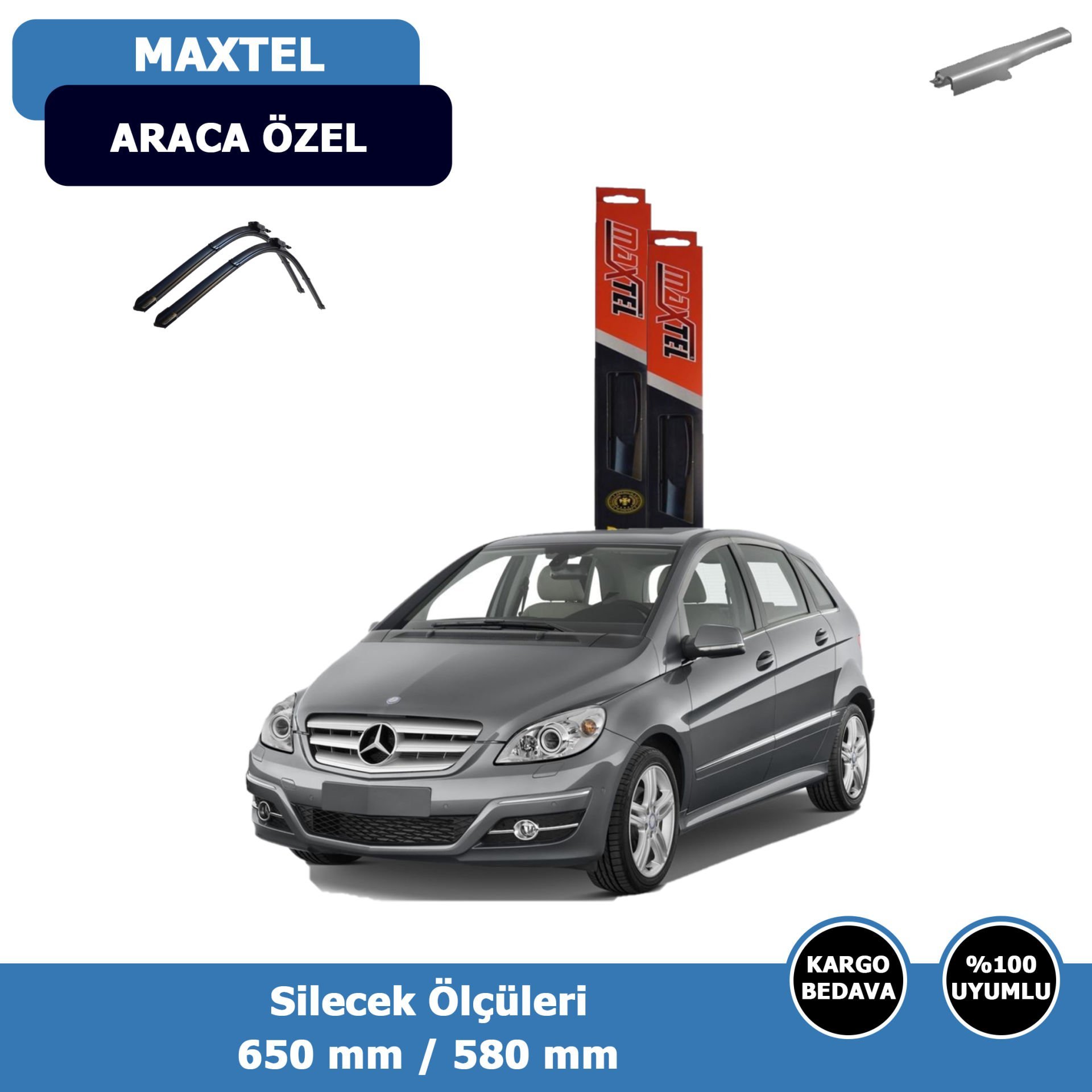Mercedes B Serisi W245 Ön Silecek Süpürgesi (2005-2011)Maxtel