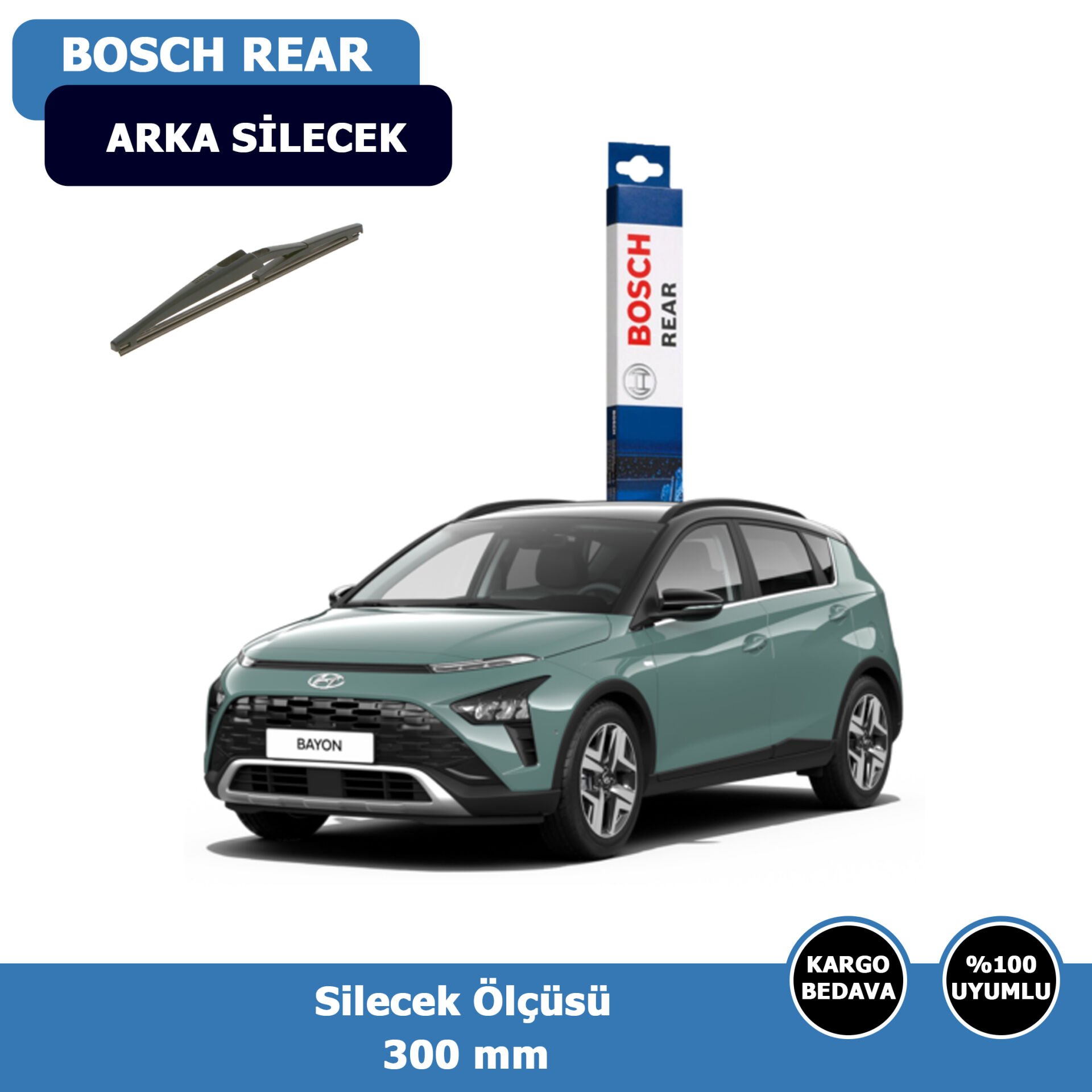 Hyundai Bayon Arka Silecek Süpürgesi (2021-2023)Bosch