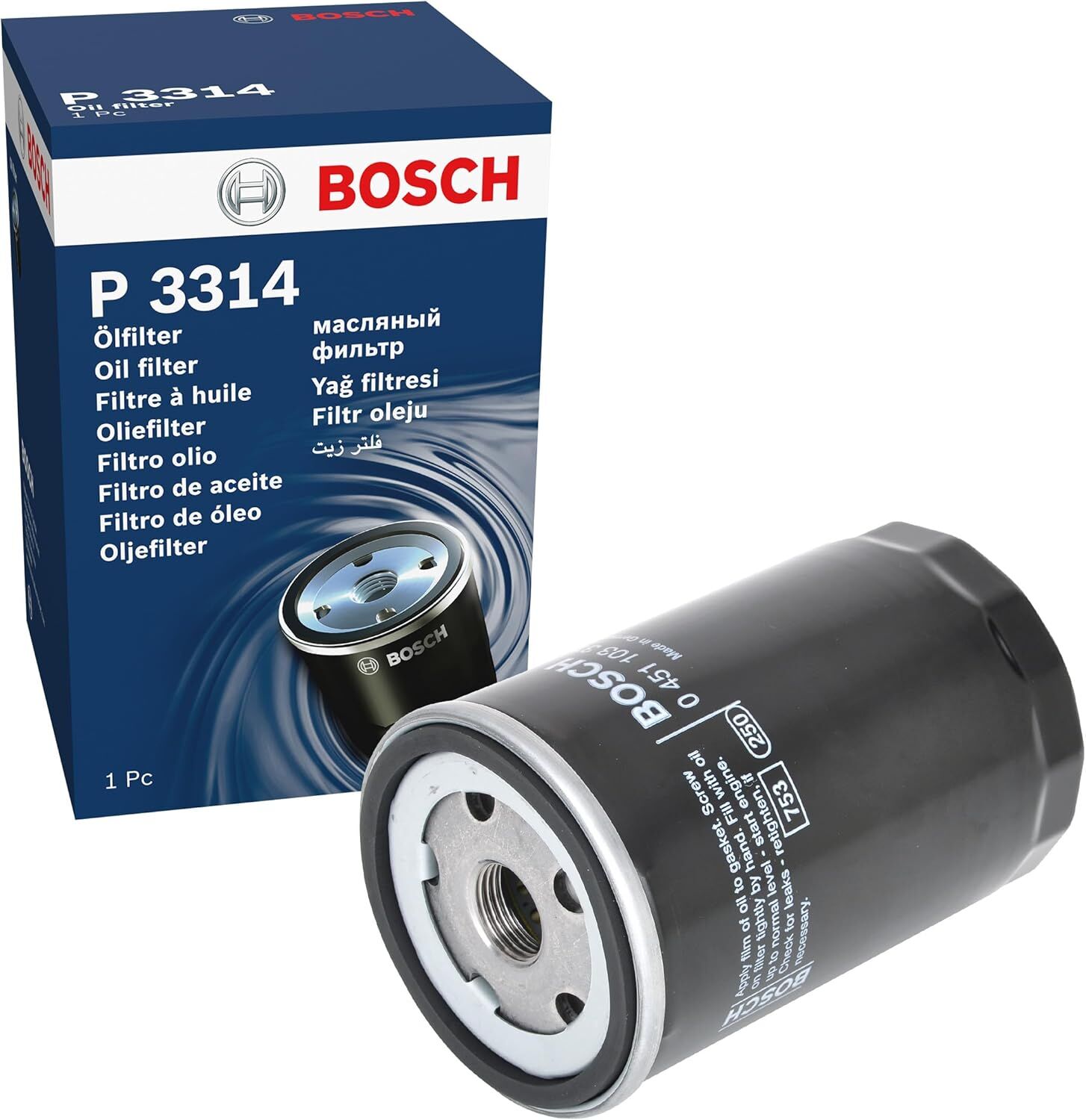 Audi A4(8E/8H-B6+B7) 1.6 Yağ Filtresi 2001-2008 (75KW-102HP)Bosch