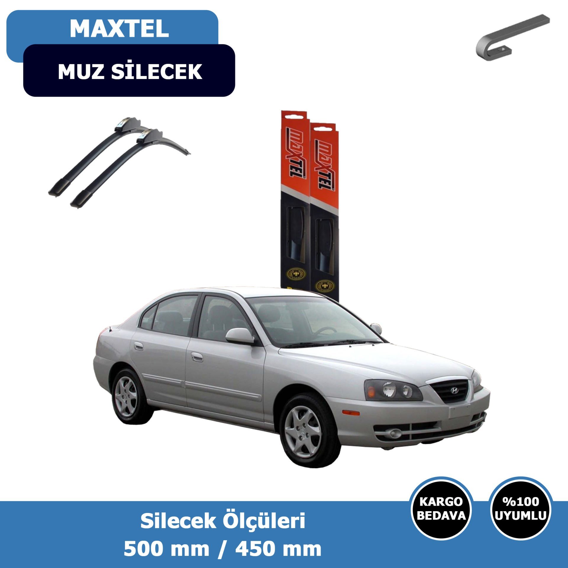 Hyundai Elantra Ön Silecek Süpürgesi (2000-2010)Maxtel