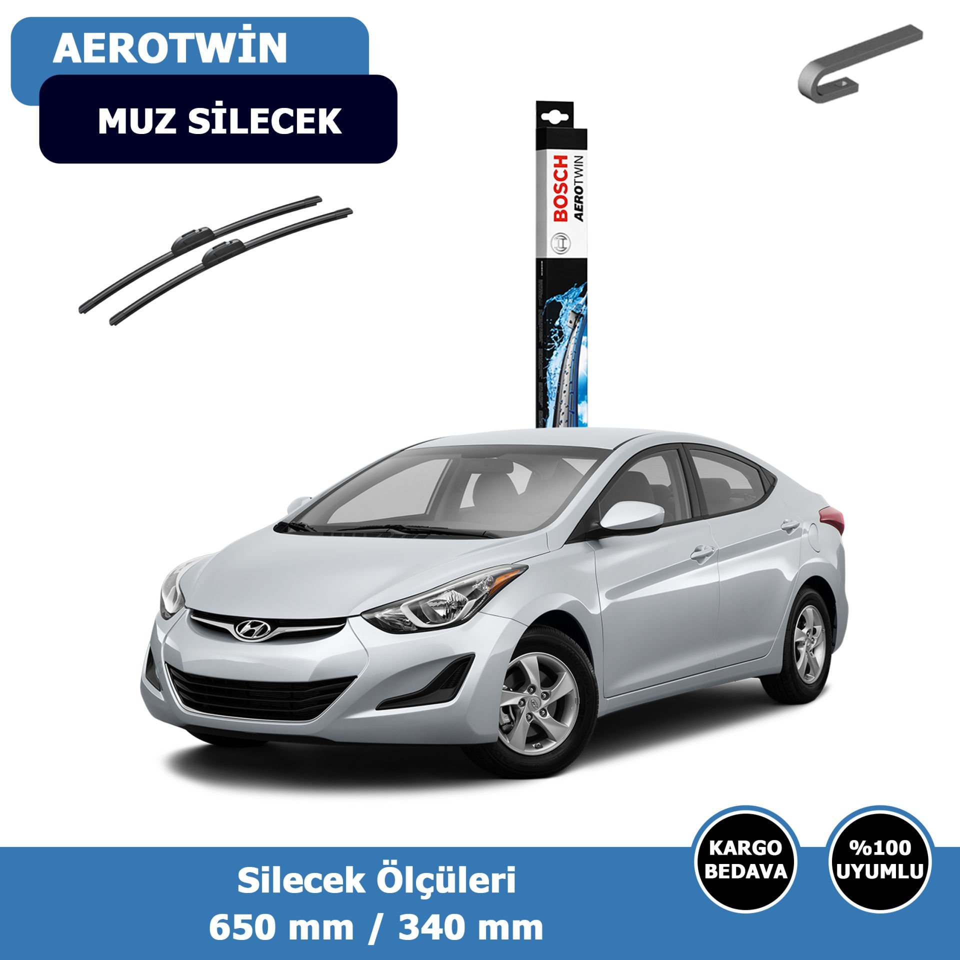Hyundai Elantra Ön Silecek Süpürgesi (2011-2015)Bosch