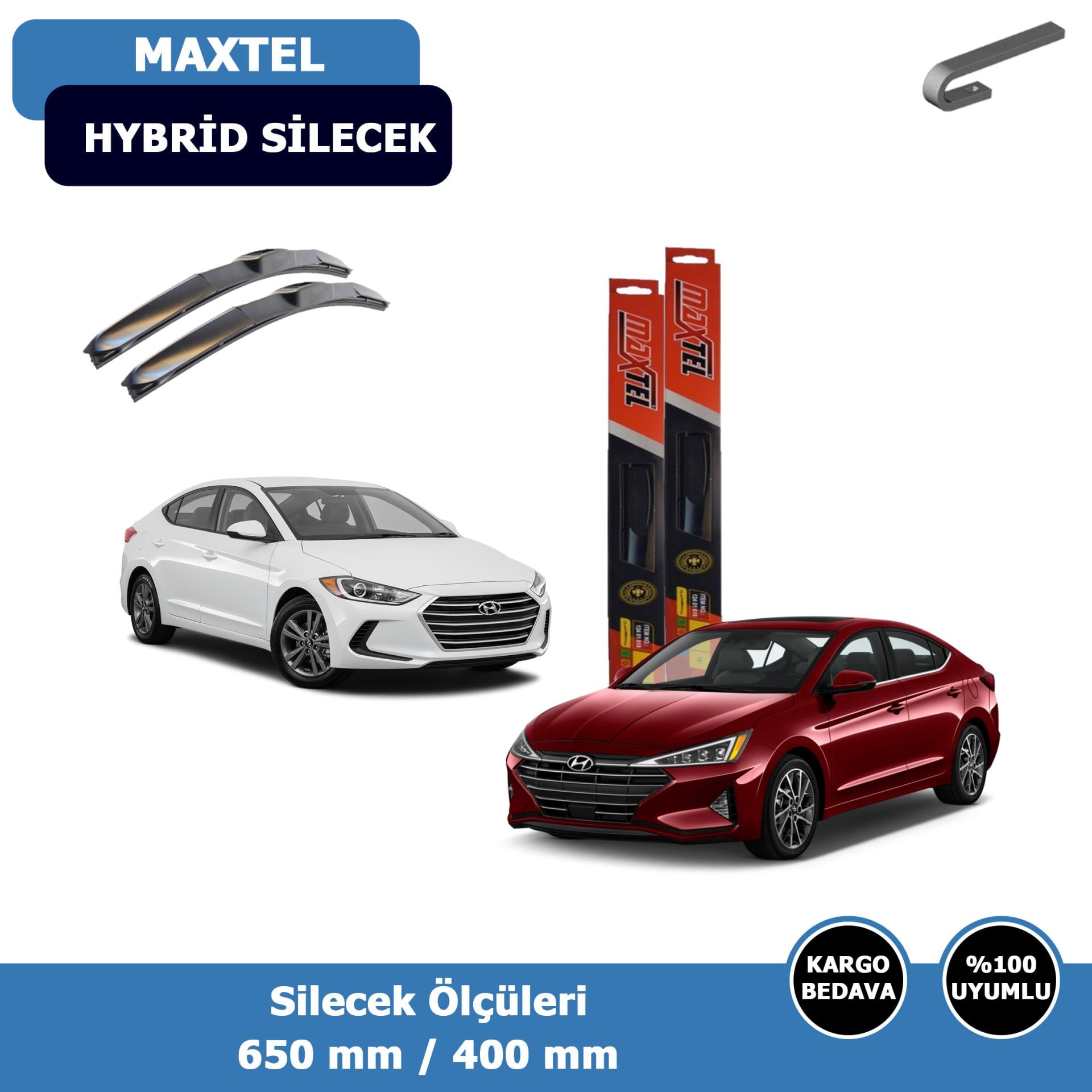 Hyundai Elantra Ön Silecek Süpürgesi Hybrid (2016-2020)Maxtel
