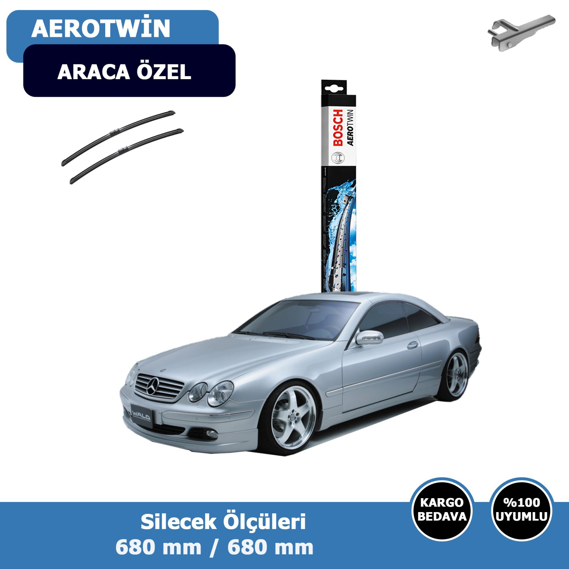 Mercedes CL Serisi W215 Ön Silecek Süpürgesi (2000-2006)Bosch