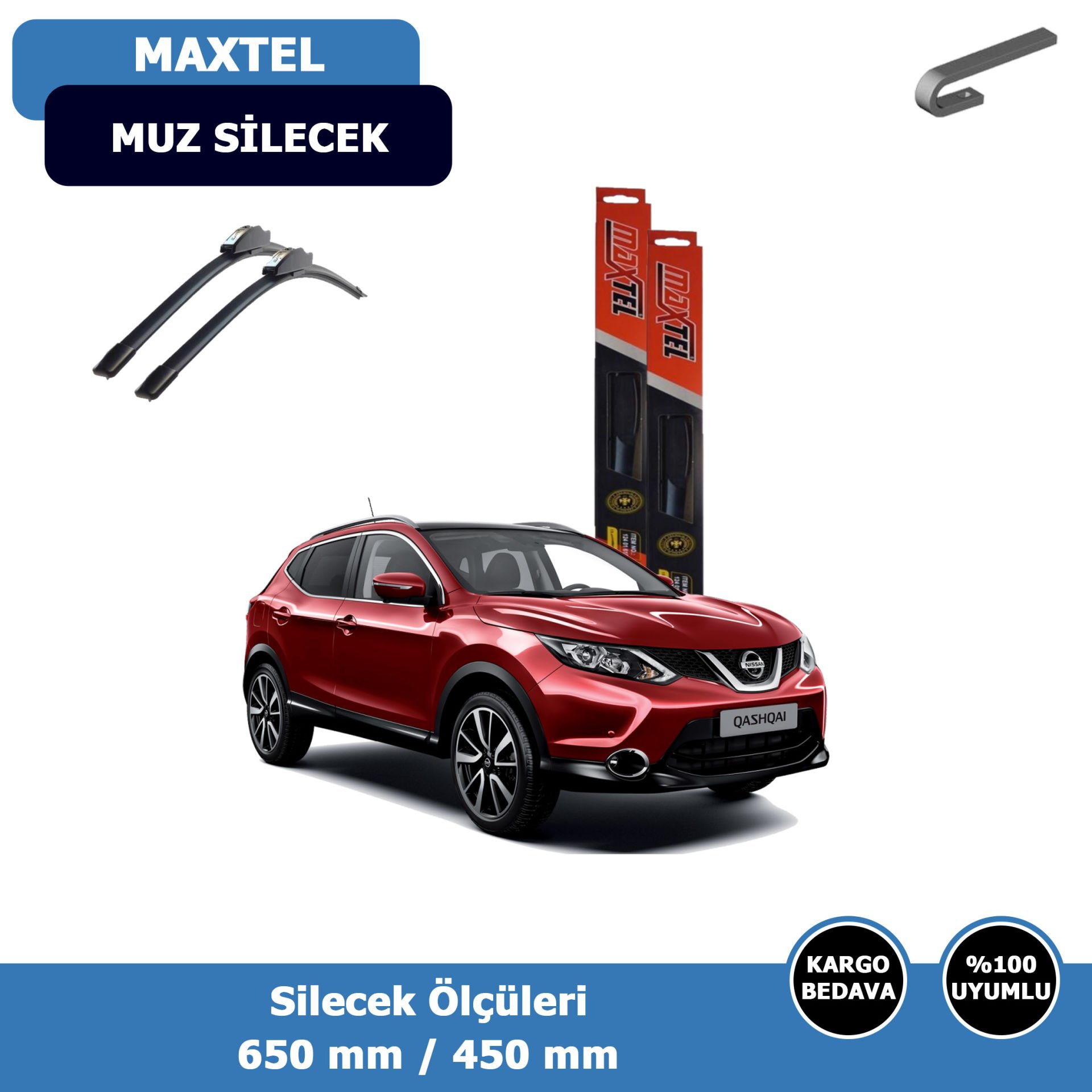 Nissan Qashqai Ön Silecek Süpürgesi (2014-2021)Maxtel