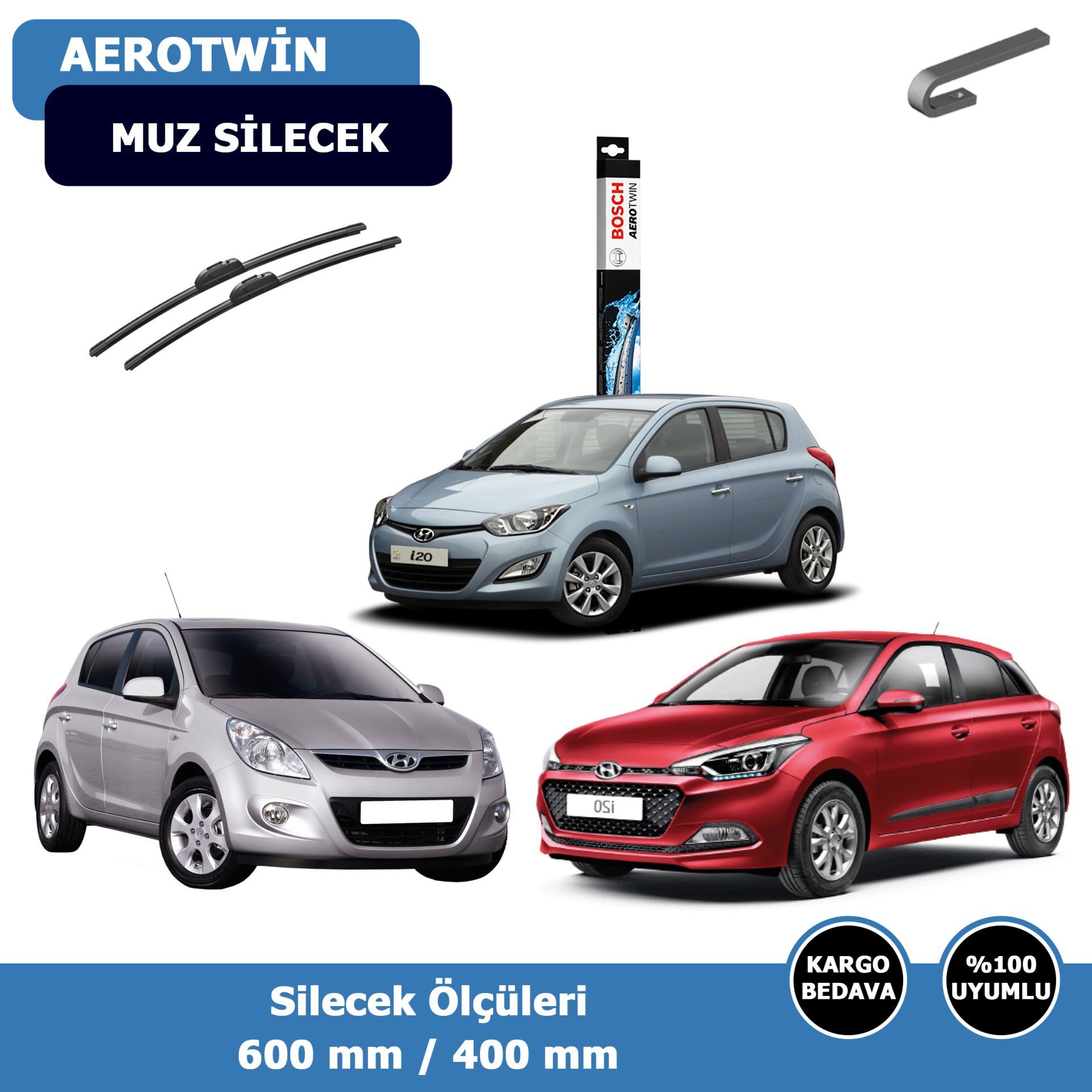 Hyundai İ20 Ön Silecek Süpürgesi (2008-2014)Bosch