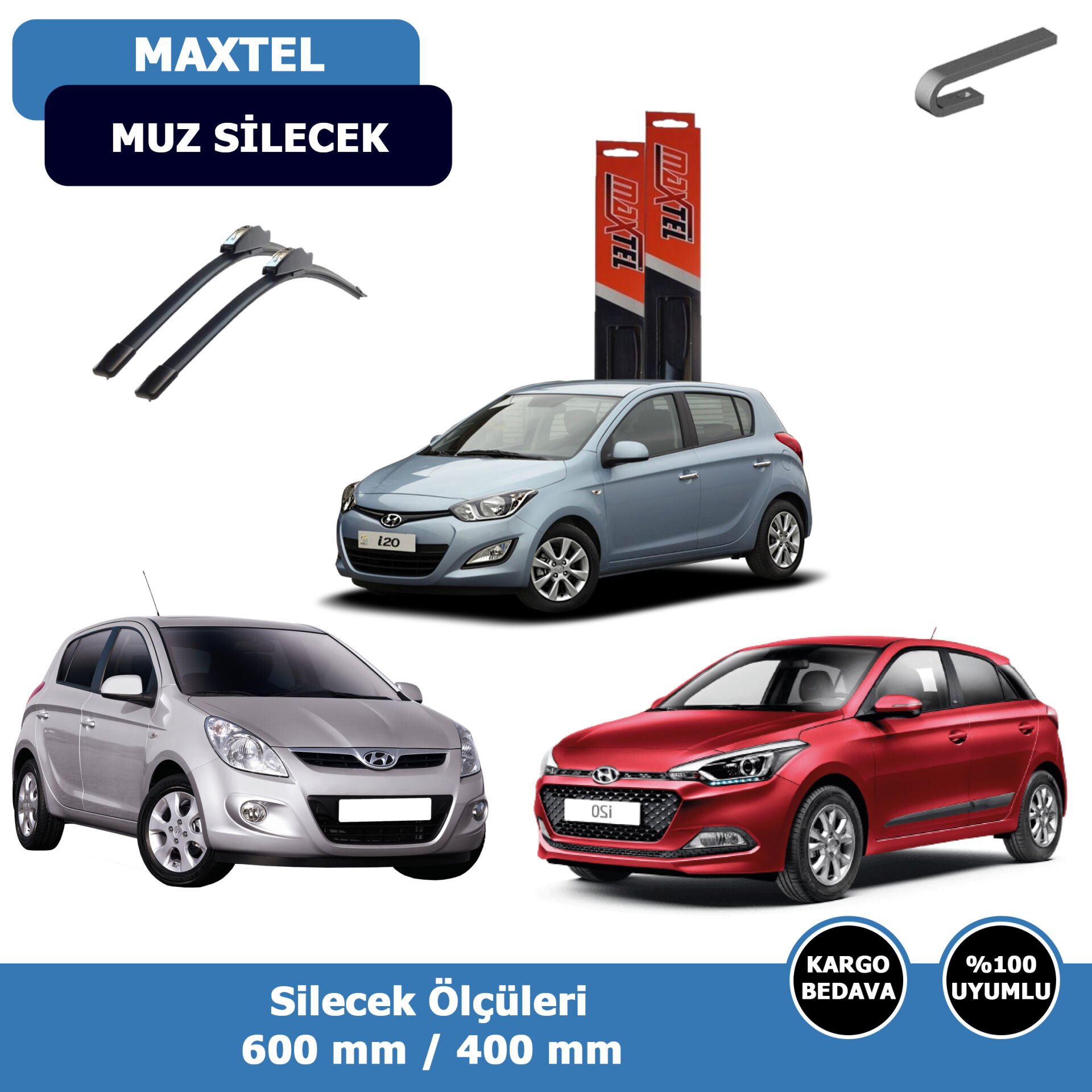 Hyundai İ20 Ön Silecek Süpürgesi (2015-2020)Maxtel