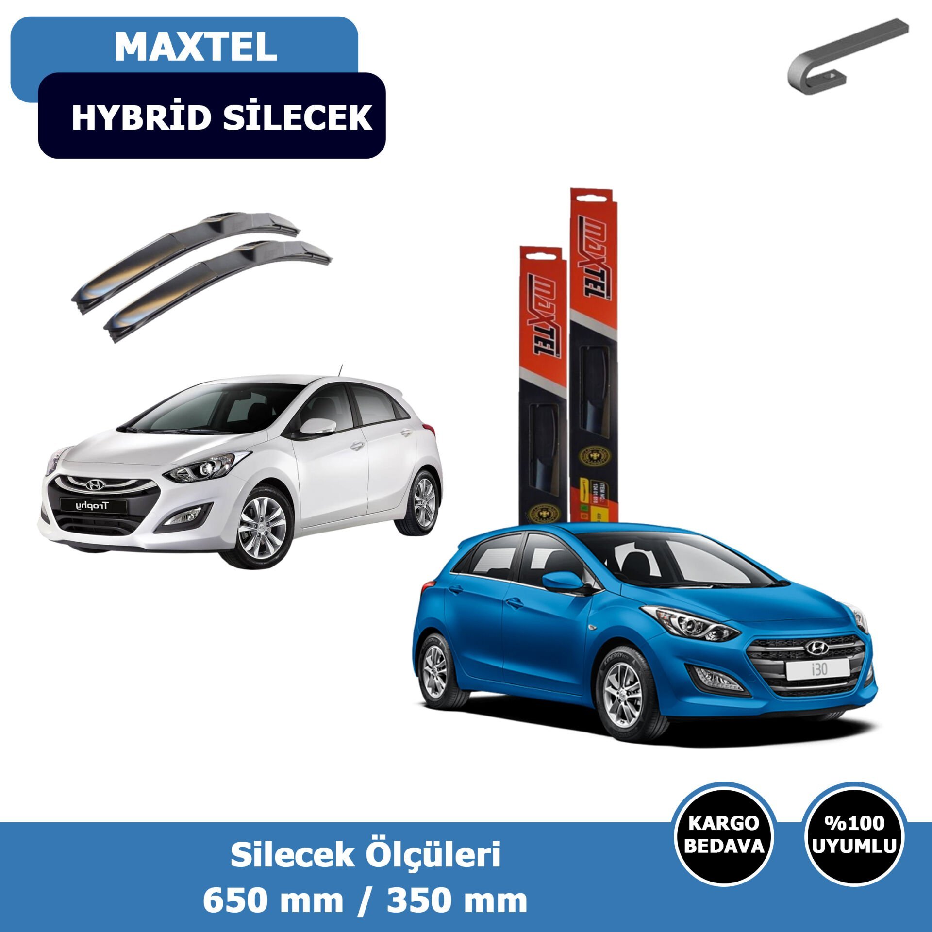 Hyundai İ30 Ön Silecek Süpürgesi Hybrid (2012-2016)Maxtel
