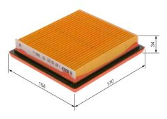 Nıssan Micra K12 1.2 Hava Filtresi 2003-2010 (59KW-80HP)Bosch