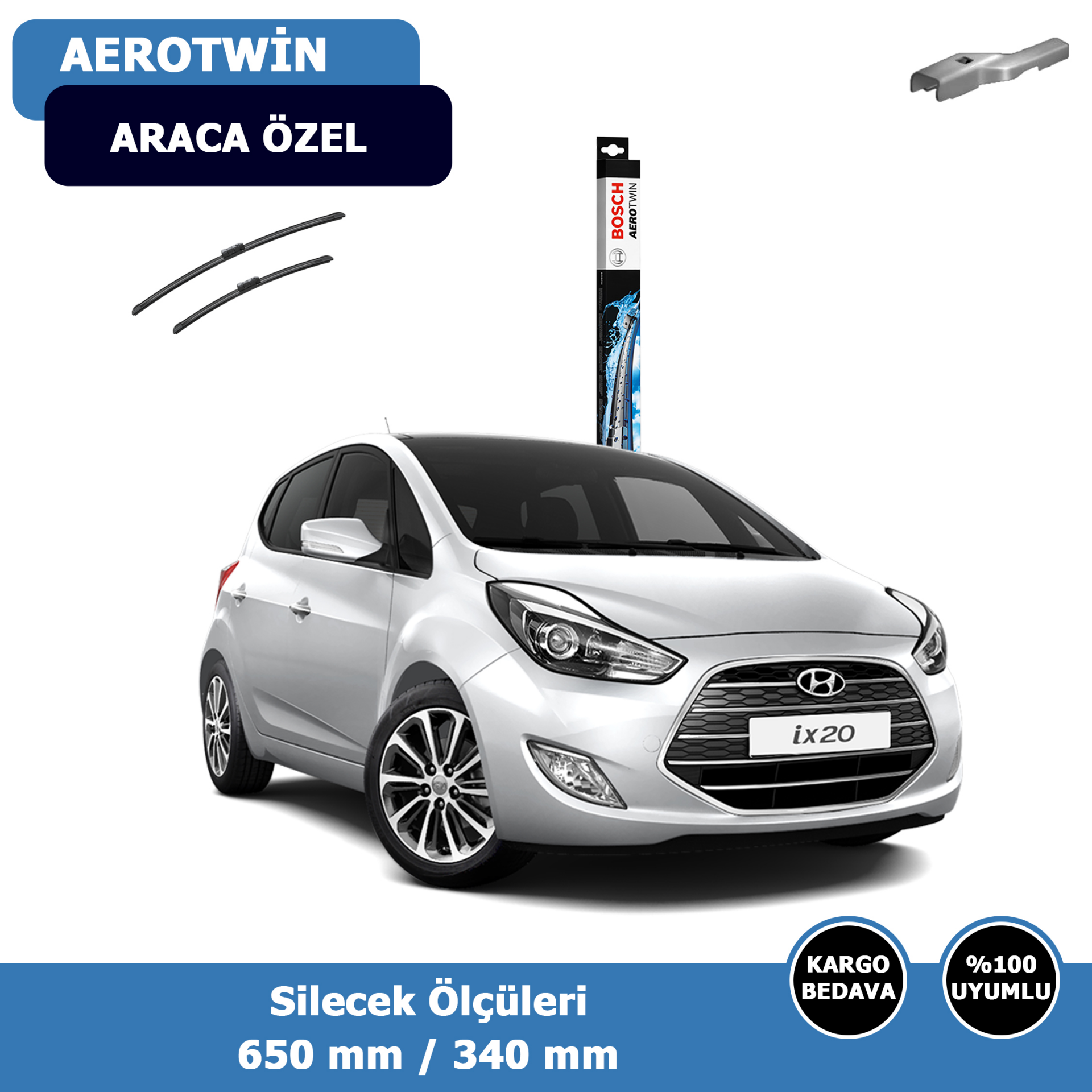 Hyundai İX20 Ön Silecek Süpürgesi (2011-2014)Bosch