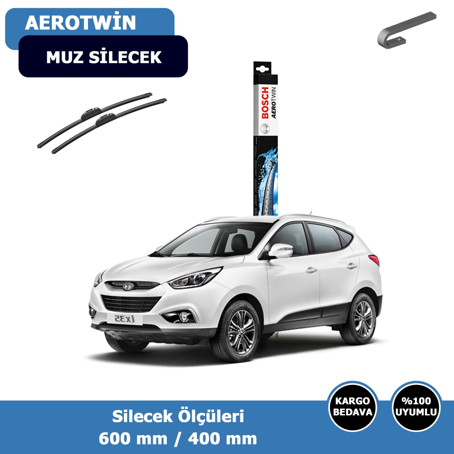 Hyundai İX35 Ön Silecek Süpürgesi (2011-2014)Bosch Aerotwin