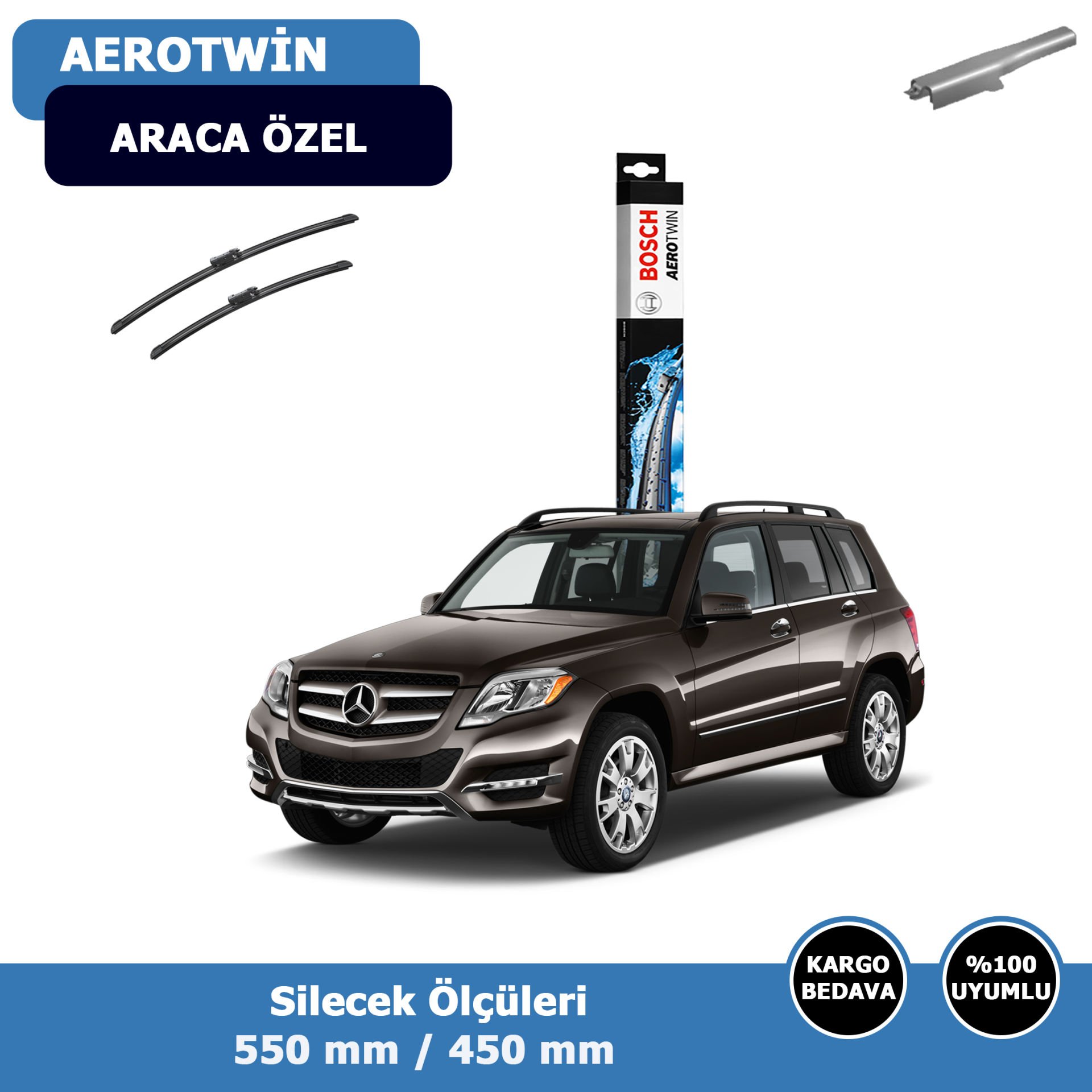 Mercedes GLK Serisi X204 Ön Silecek Süpürgesi (2013-2016)Bosch