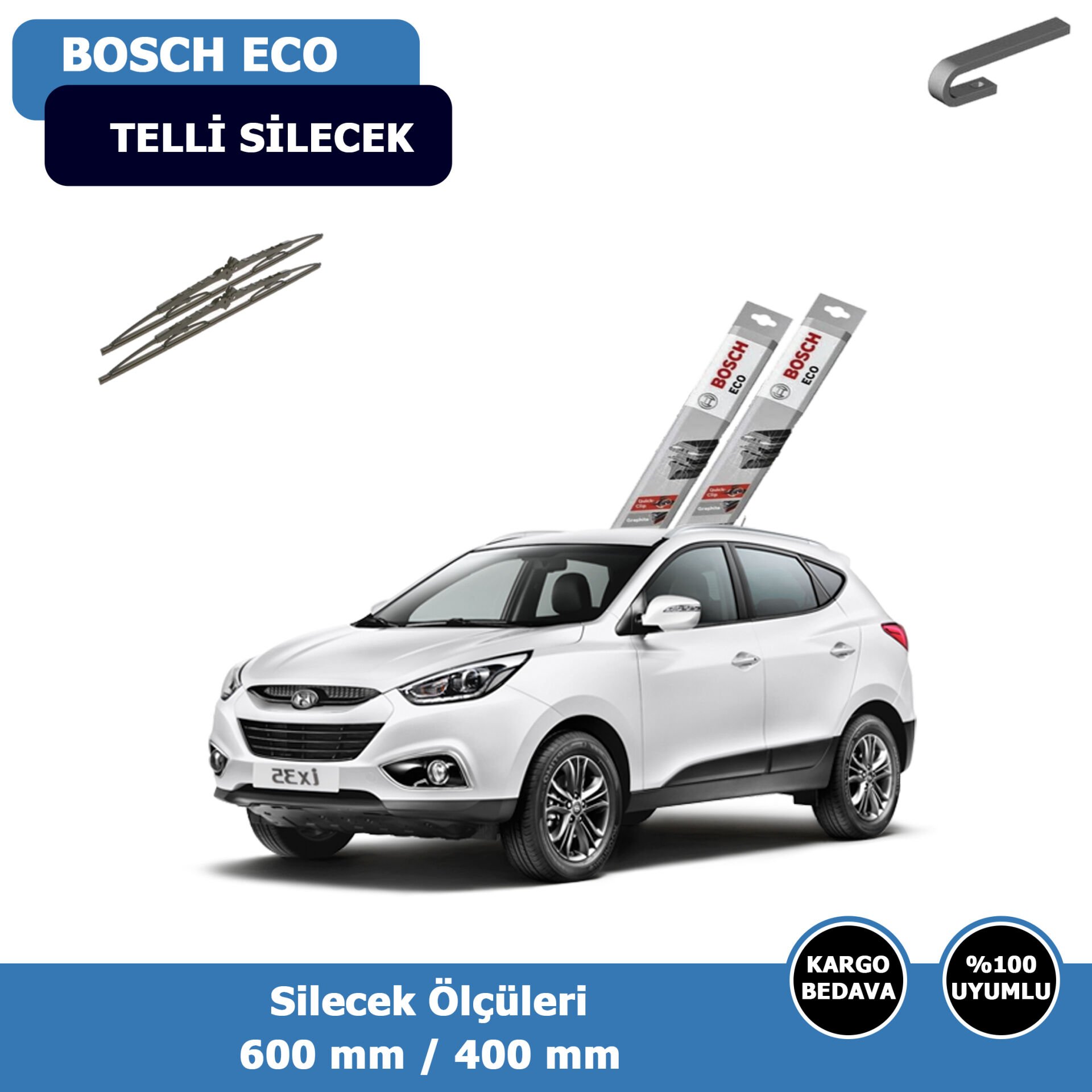 Hyundai İX35 Ön Silecek Süpürgesi (2011-2014)Bosch Eco