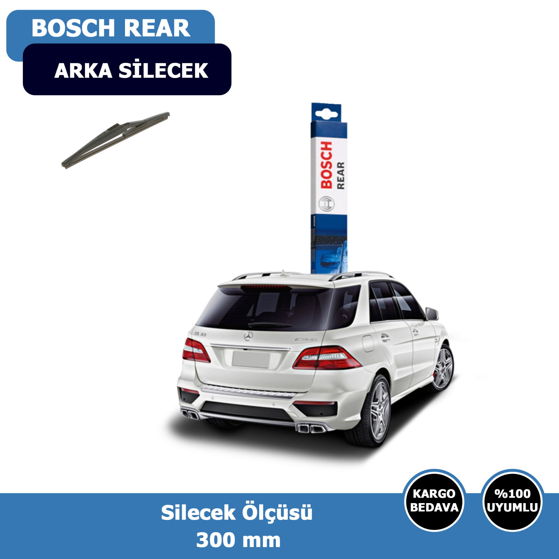 Mercedes ML Serisi W166 Arka Silecek Süpürgesi (2012-2015)Bosch Rear
