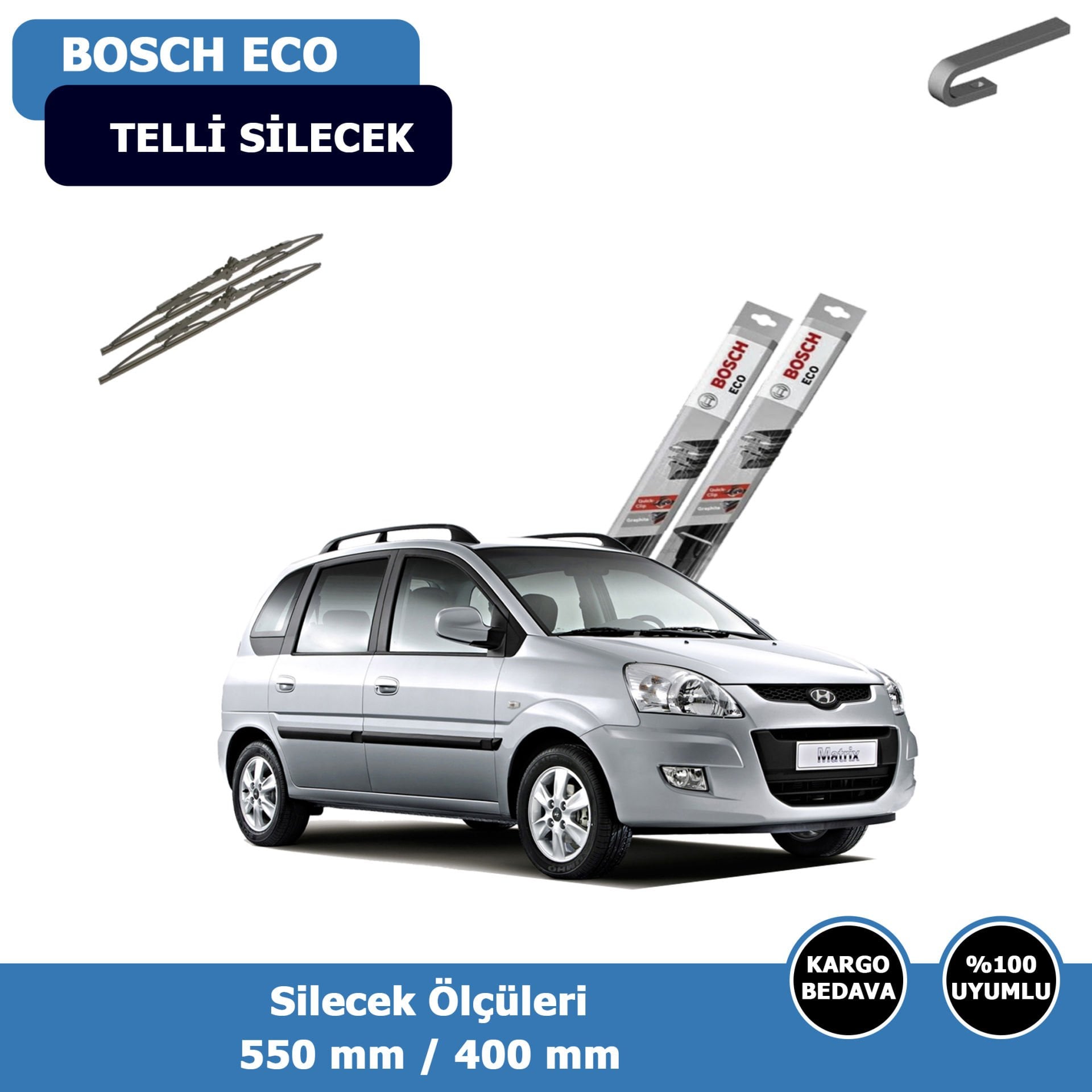 Hyundai Matrix Ön Silecek Süpürgesi (2001-2010)Bosch Eco