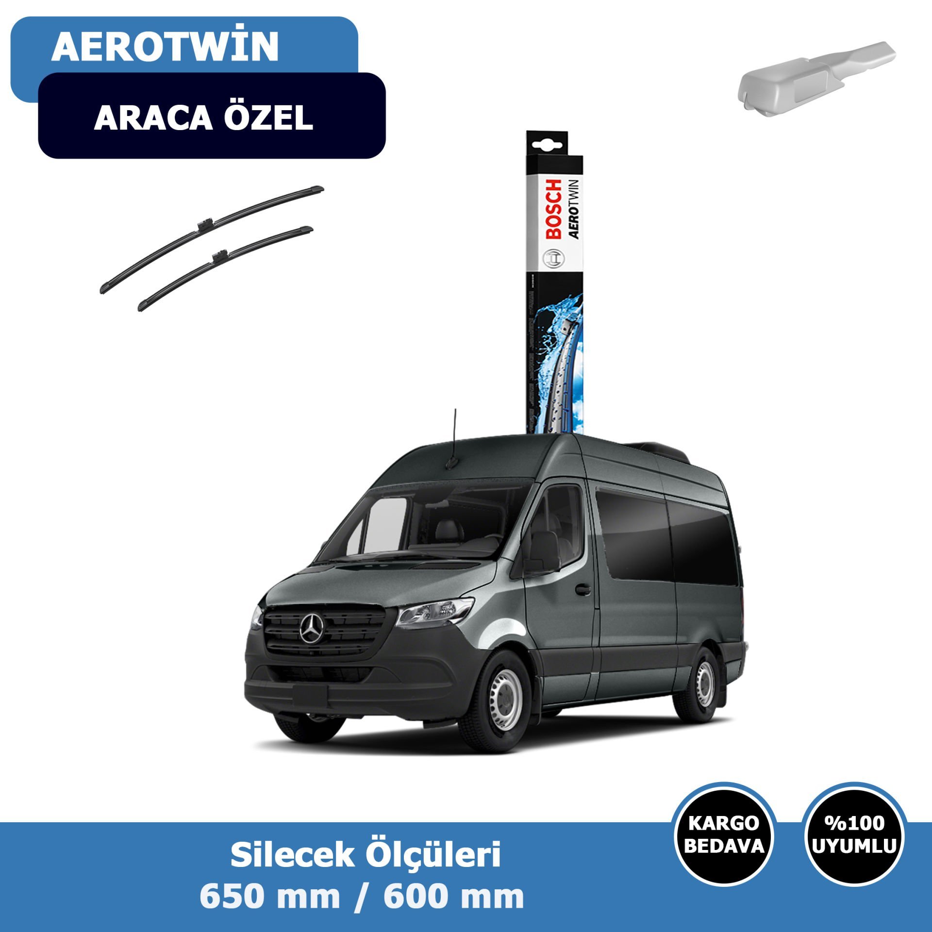 Mercedes Sprinter Ön Silecek Süpürgesi (2019-2022)Bosch