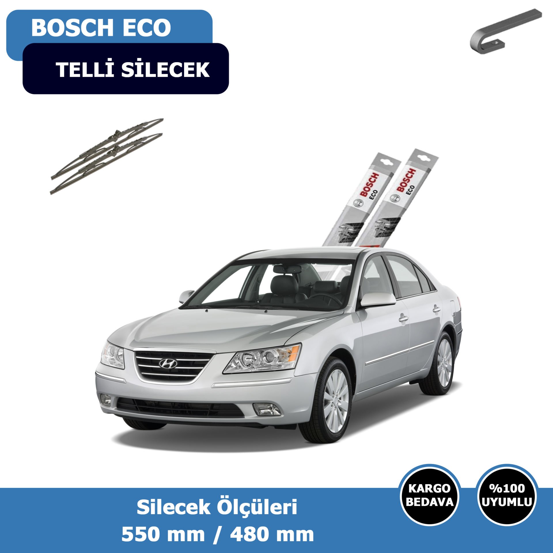 Hyundai Sonata Ön Silecek Süpürgesi (2005-2010)Bosch Eco